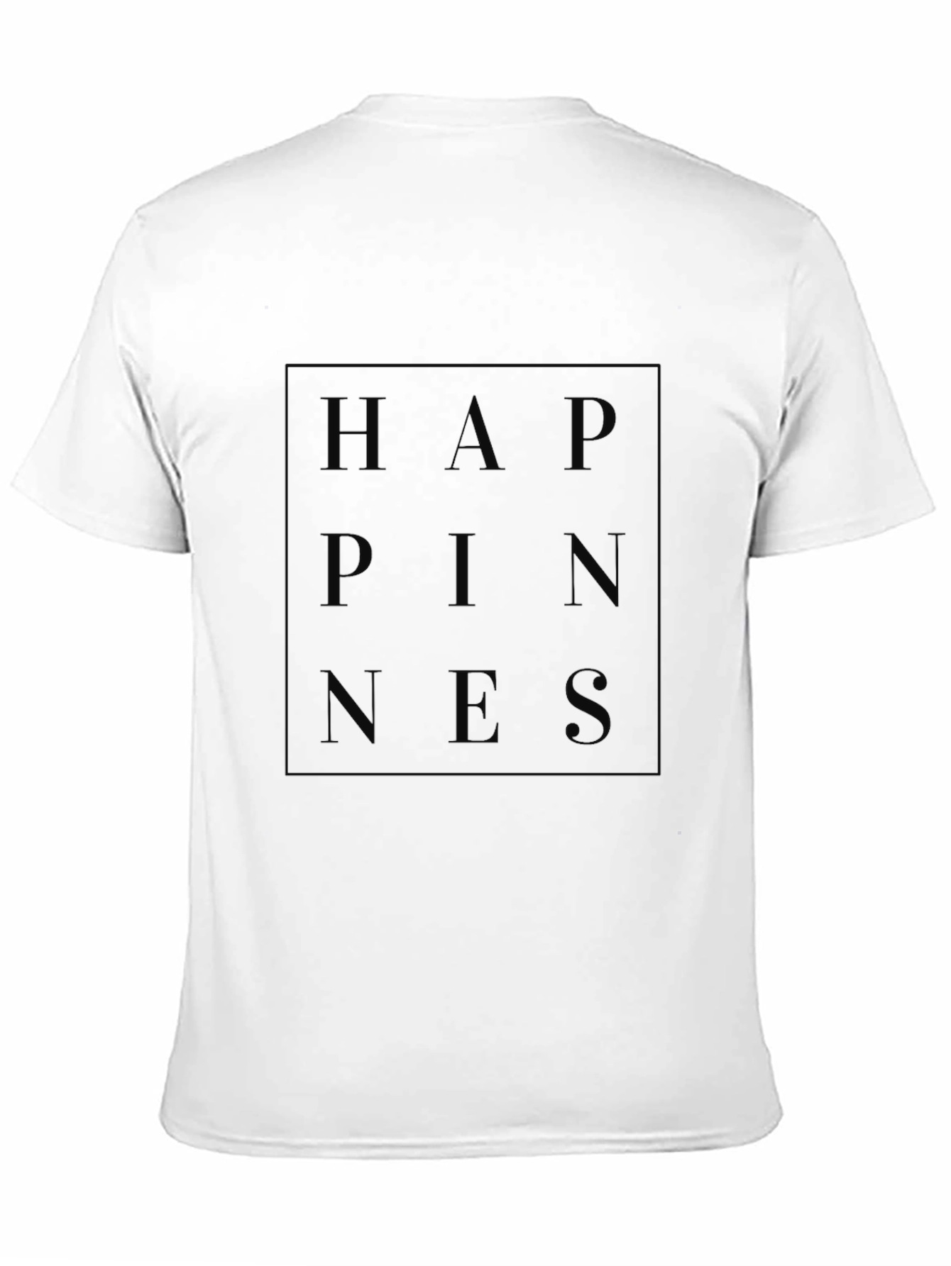 Black Happiness Graphic Print T-Shirt