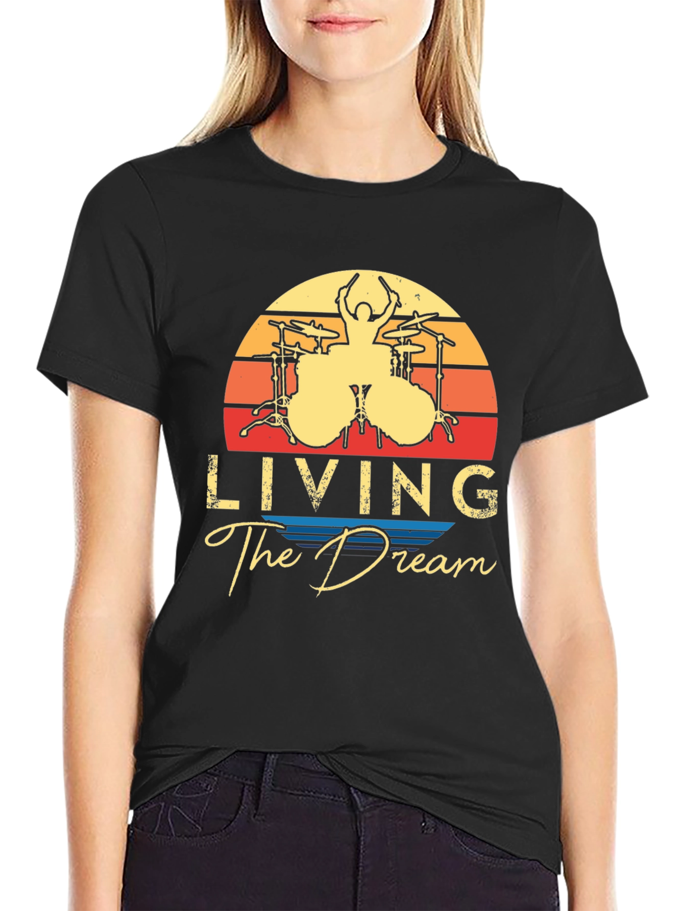 Living The Dream Drummer T-Shirt