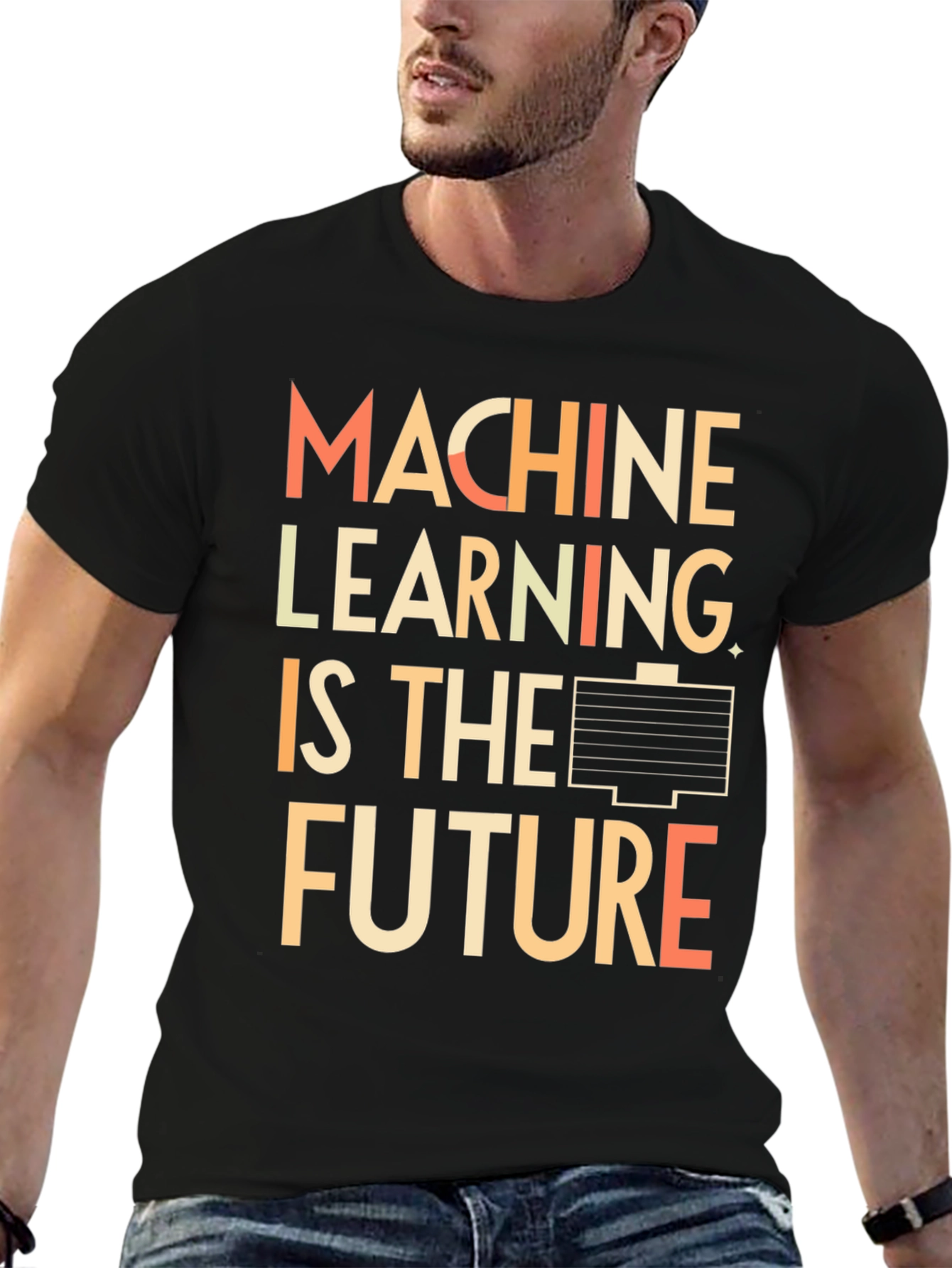 Machine Learning is the Future Black T-Shirt