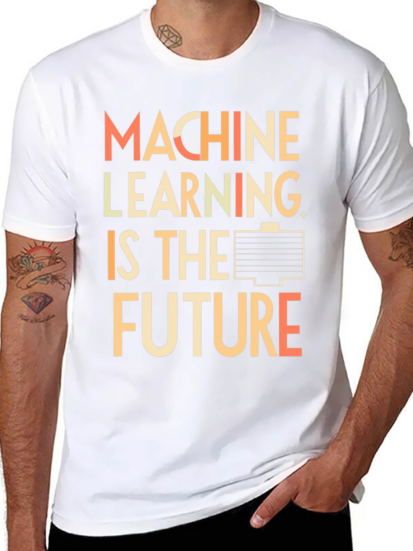 Machine Learning is the Future Black T-Shirt