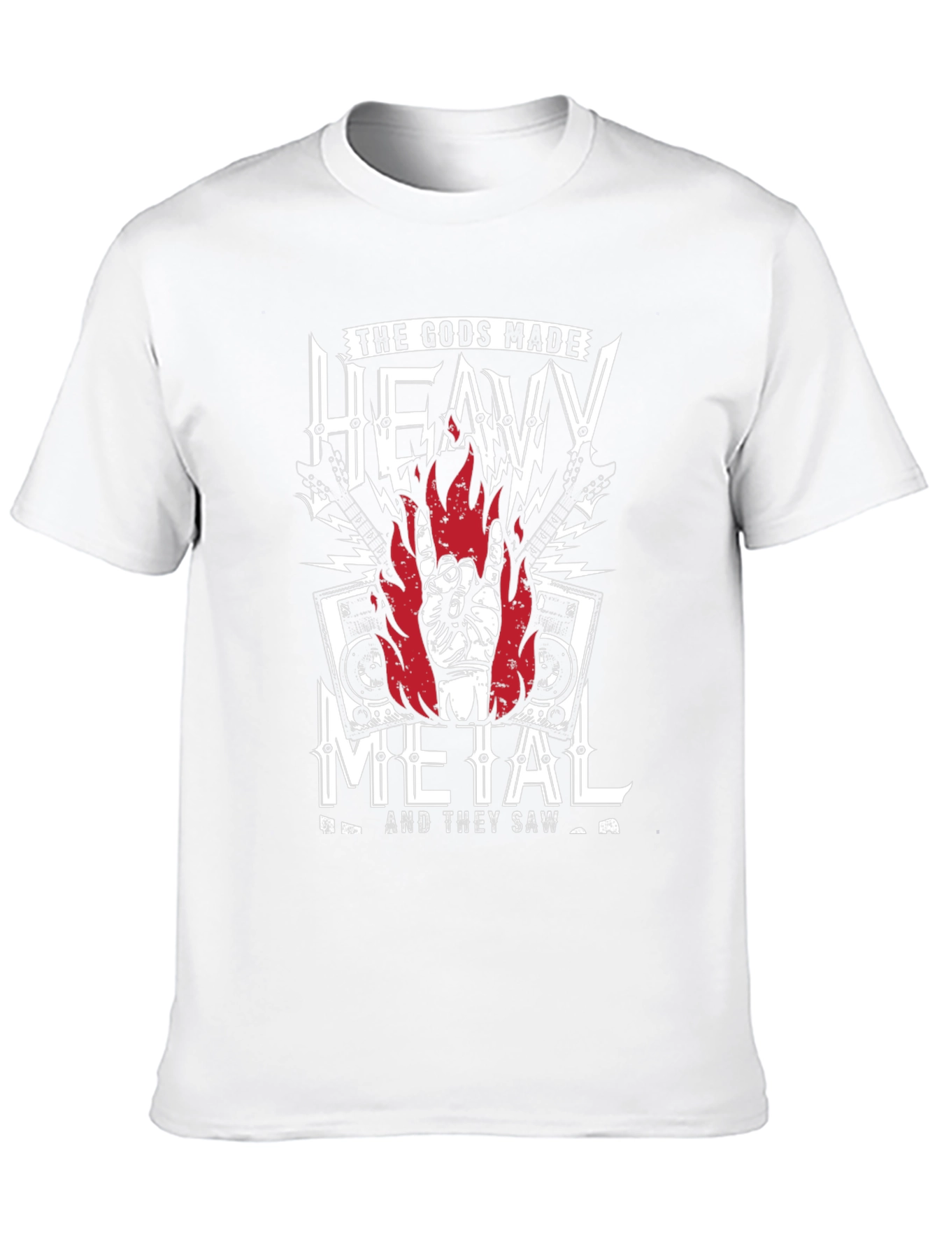 Heavy Metal Graphic T-Shirt - Rock Concert Tee