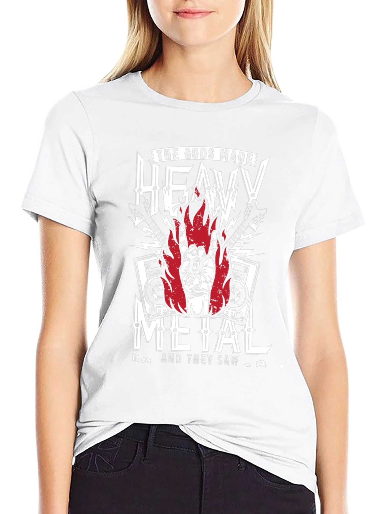 Heavy Metal Graphic T-Shirt - Rock Concert Tee