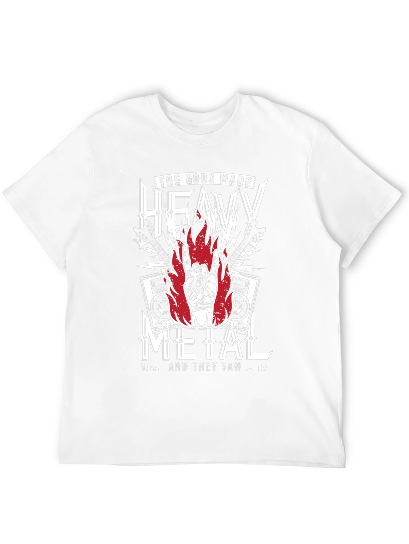 Heavy Metal Graphic T-Shirt - Rock Concert Tee