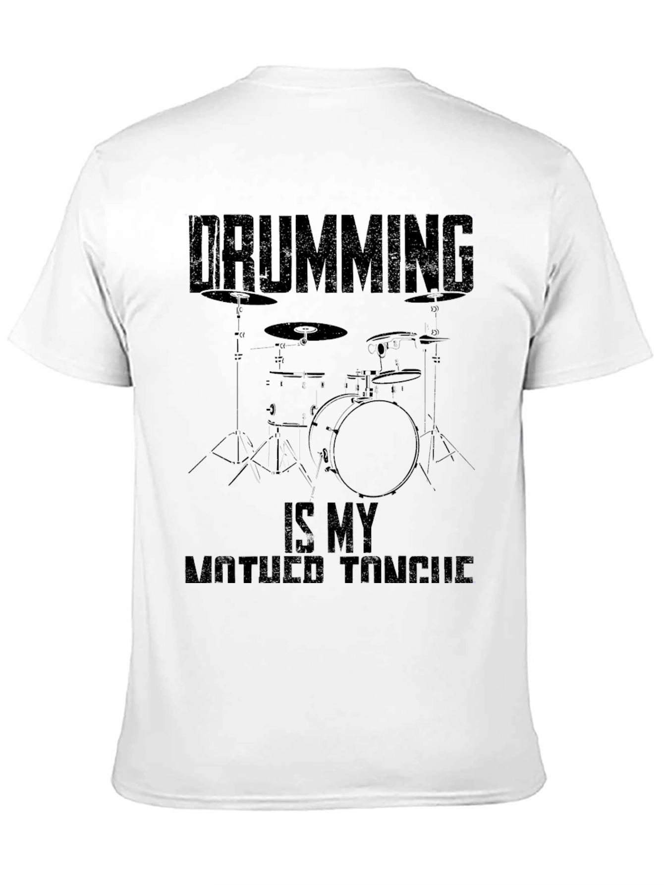 Drumming is My Mother Tongue Black Graphic Tee