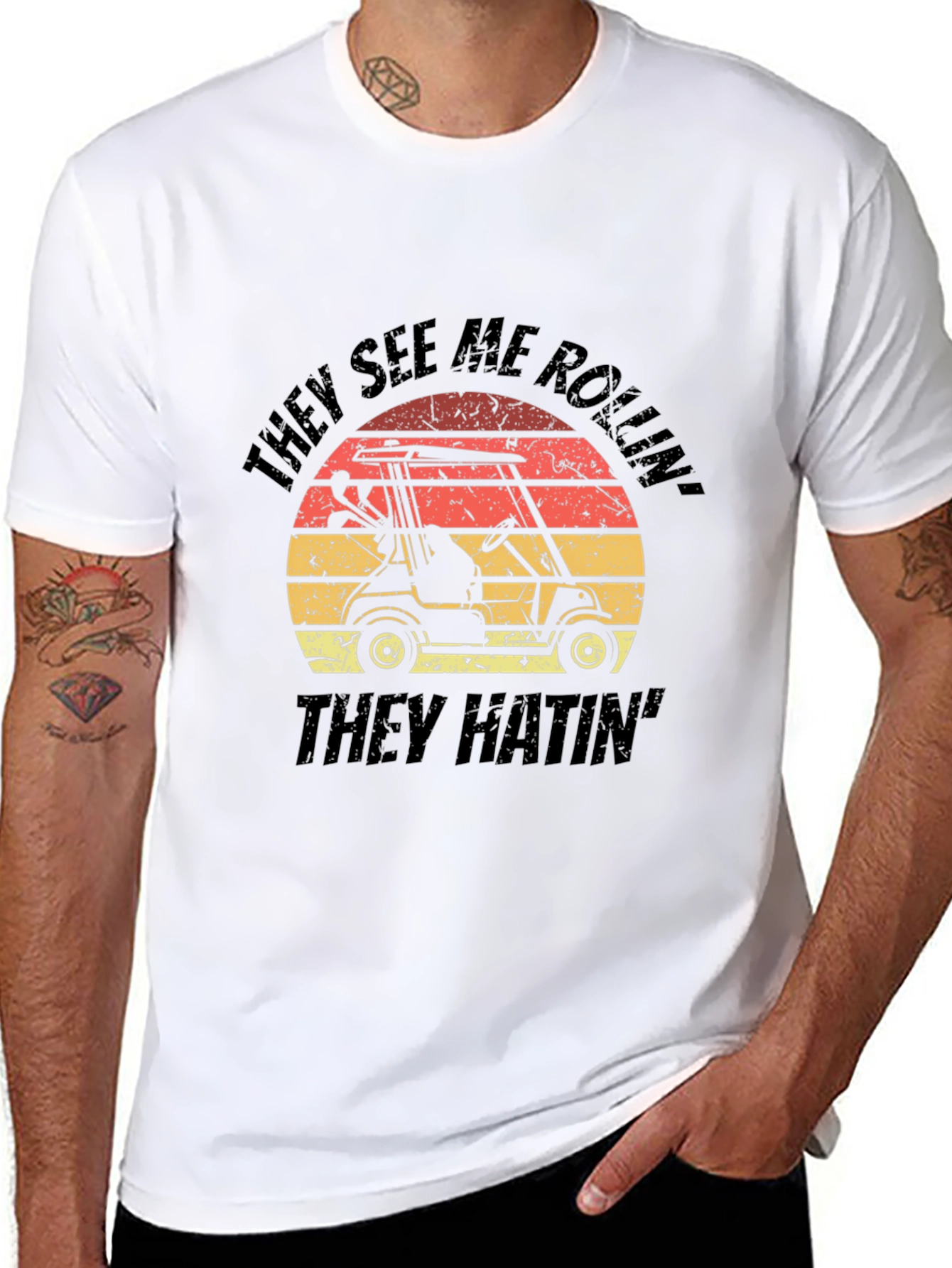 Golf Cart T-Shirt - They See Me Rollin Tee
