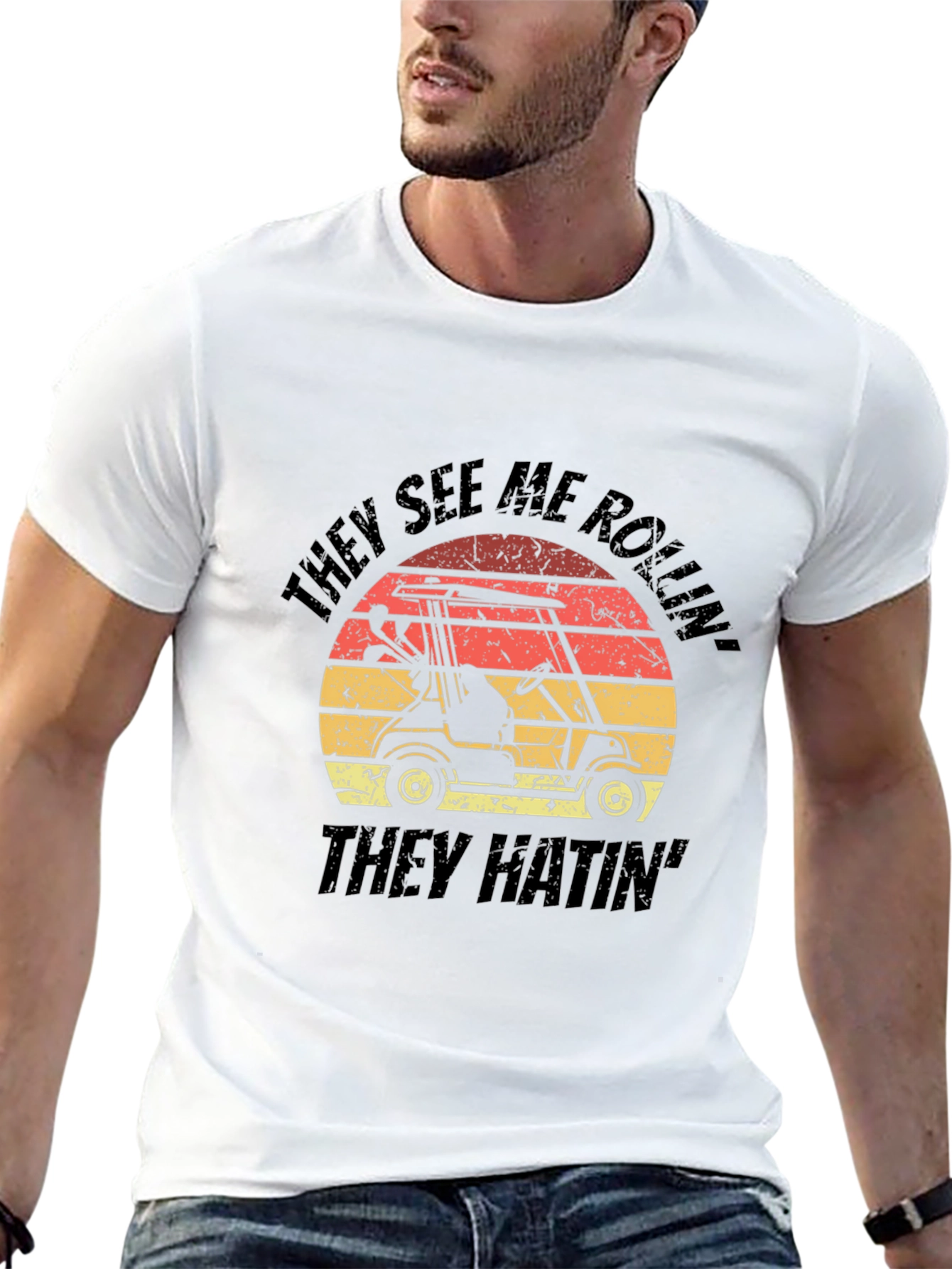 Golf Cart T-Shirt - They See Me Rollin Tee