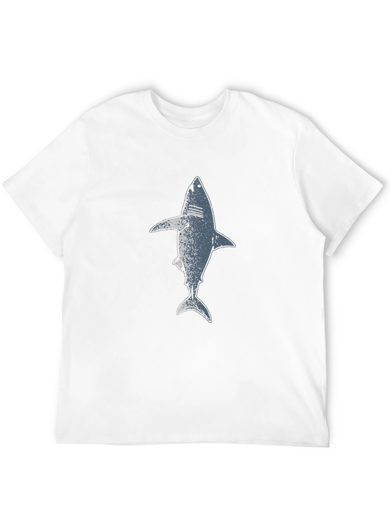 Shark Graphic Print Black T-Shirt