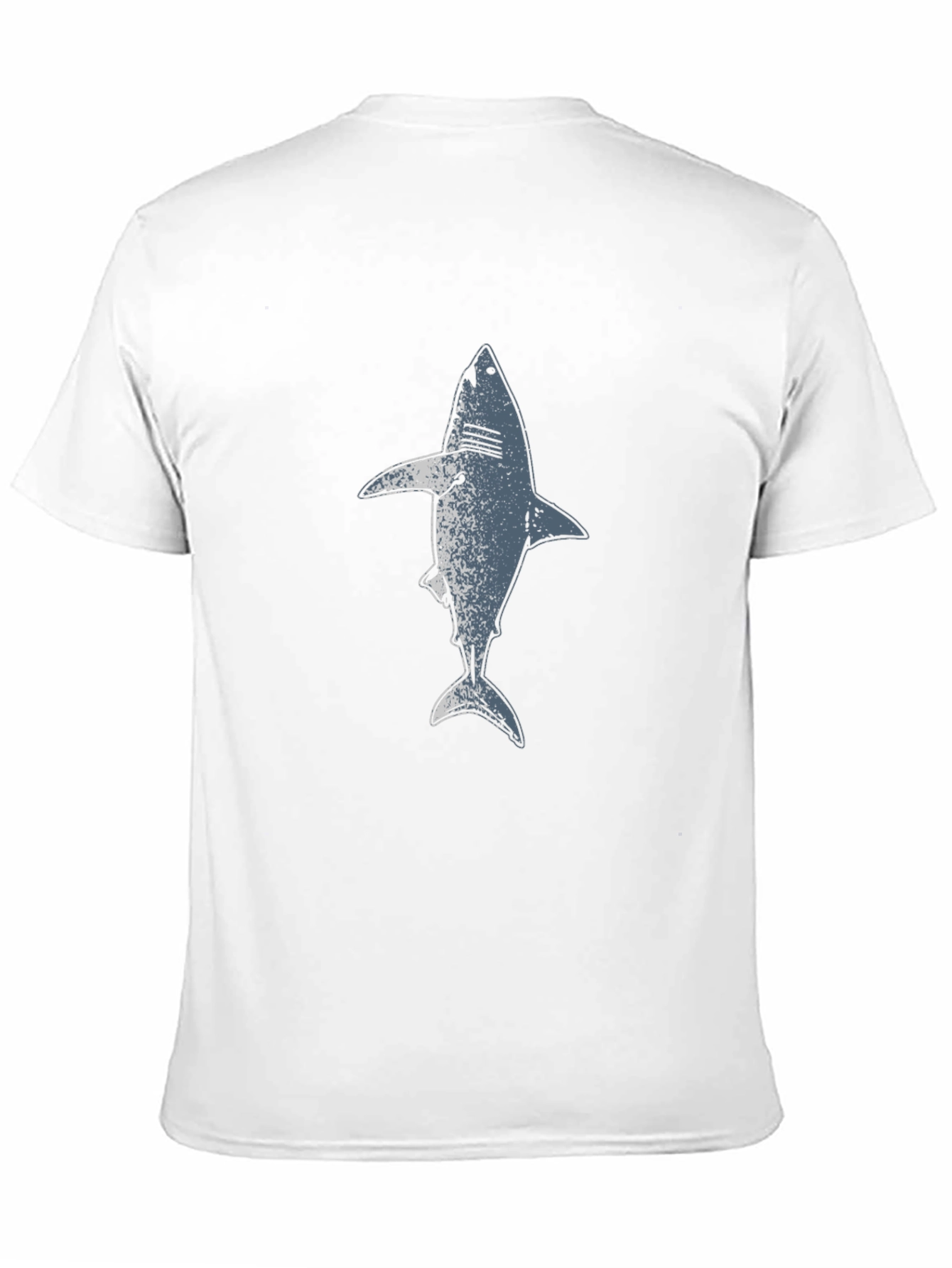 Shark Graphic Print Black T-Shirt