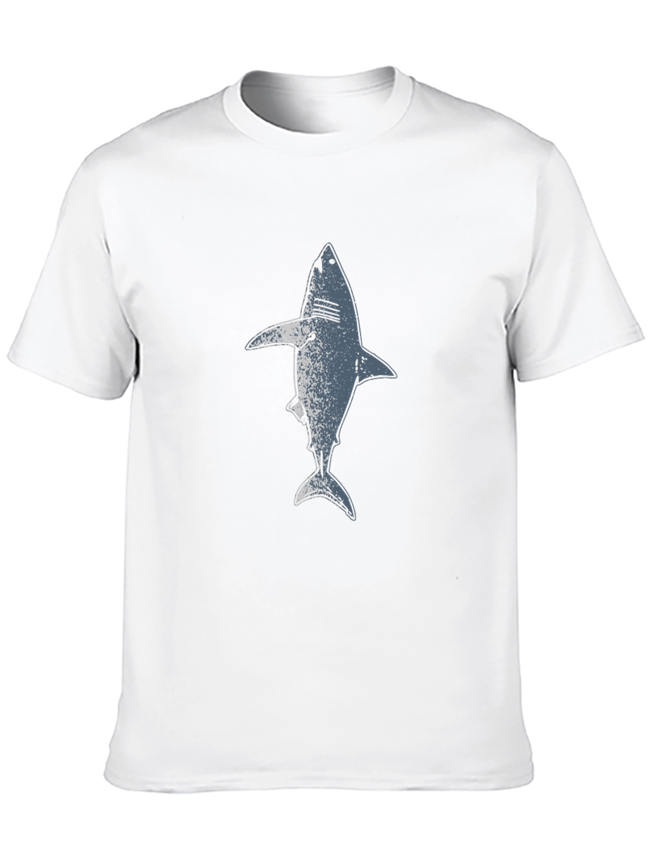 Shark Graphic Print Black T-Shirt