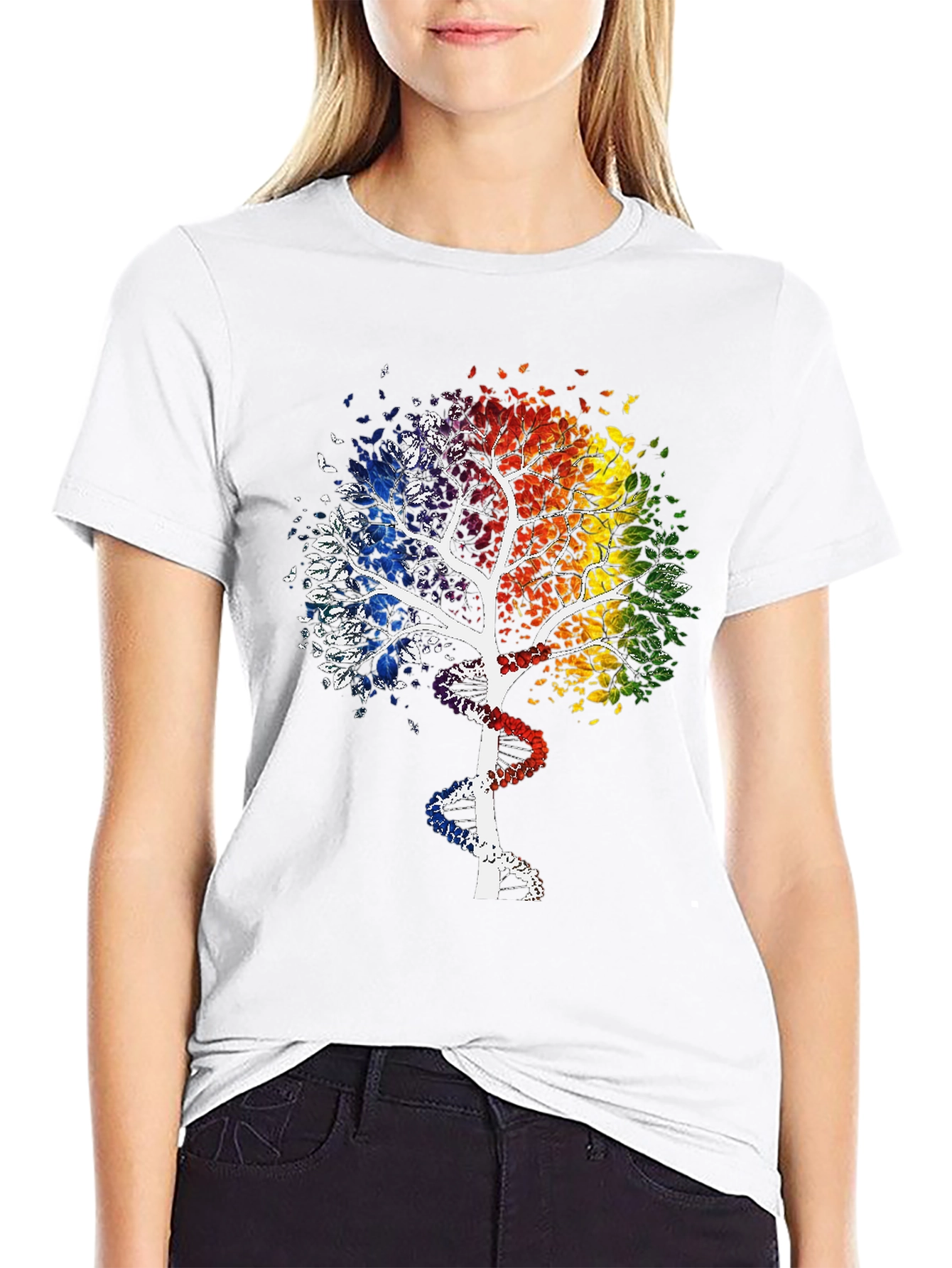 Rainbow Tree DNA Graphic Tee