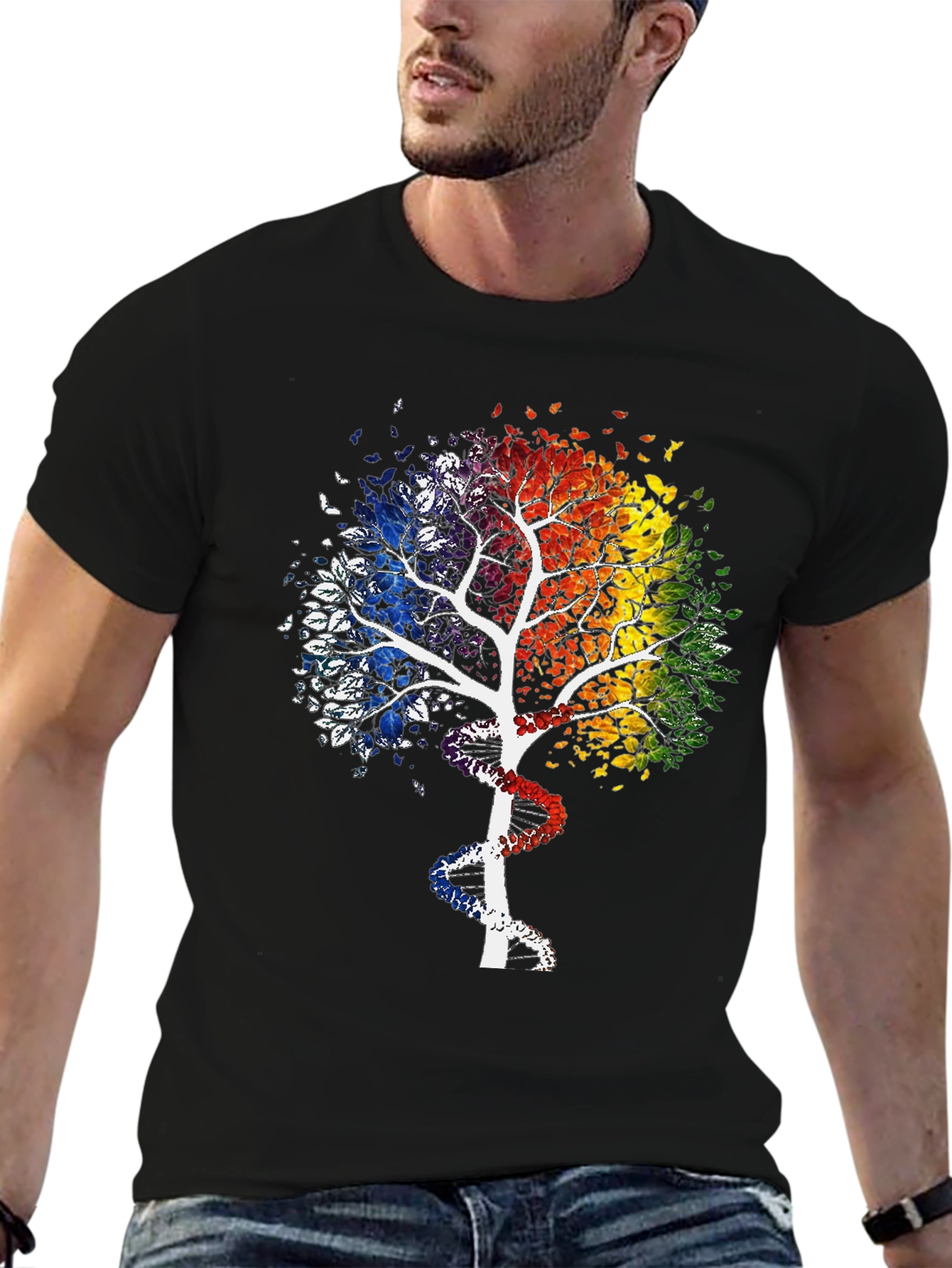 Rainbow Tree DNA Graphic Tee