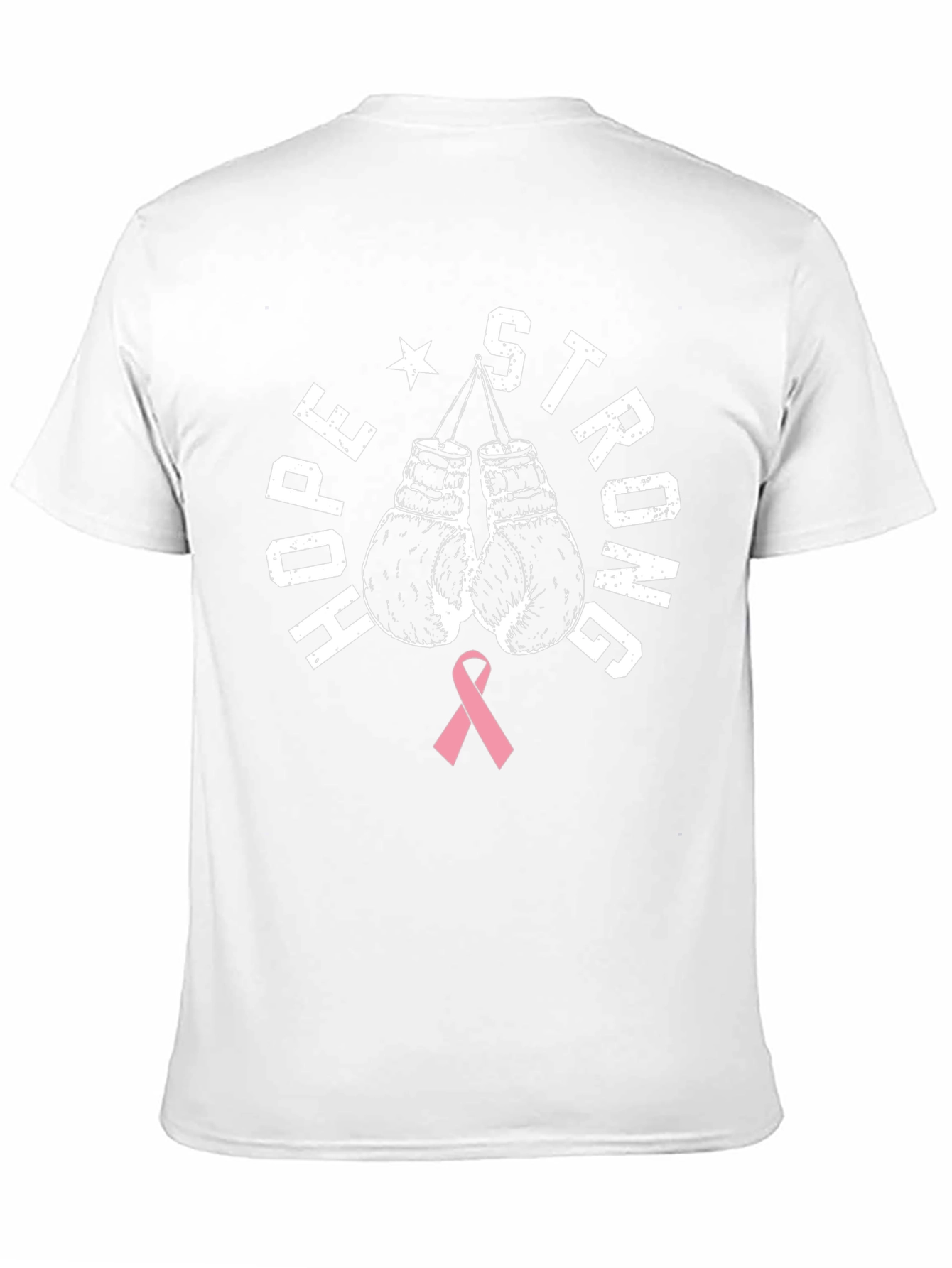 Hope Strong Breast Cancer Awareness Boxing Gloves T-Shirt