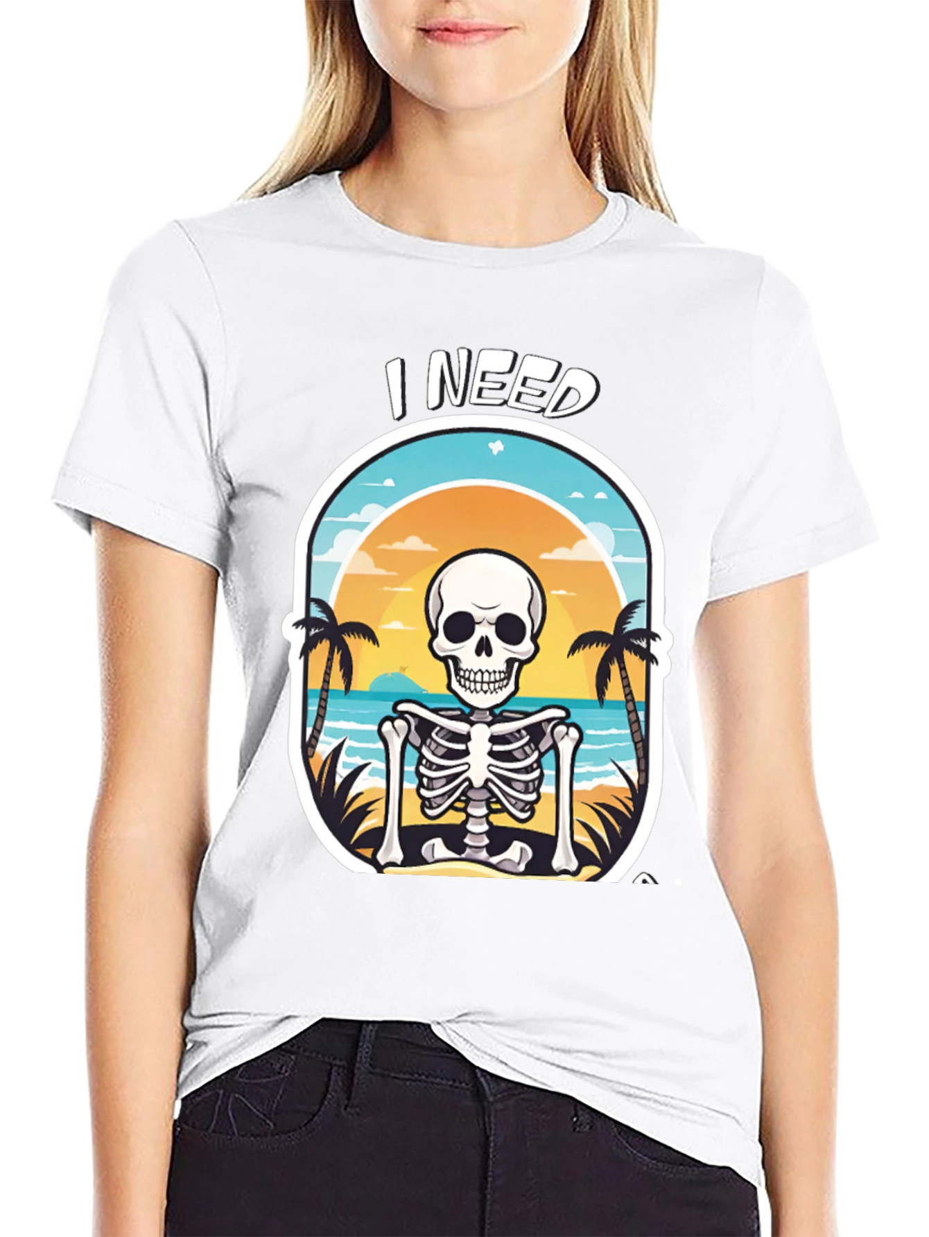 I Need a Beach Skeleton T-Shirt