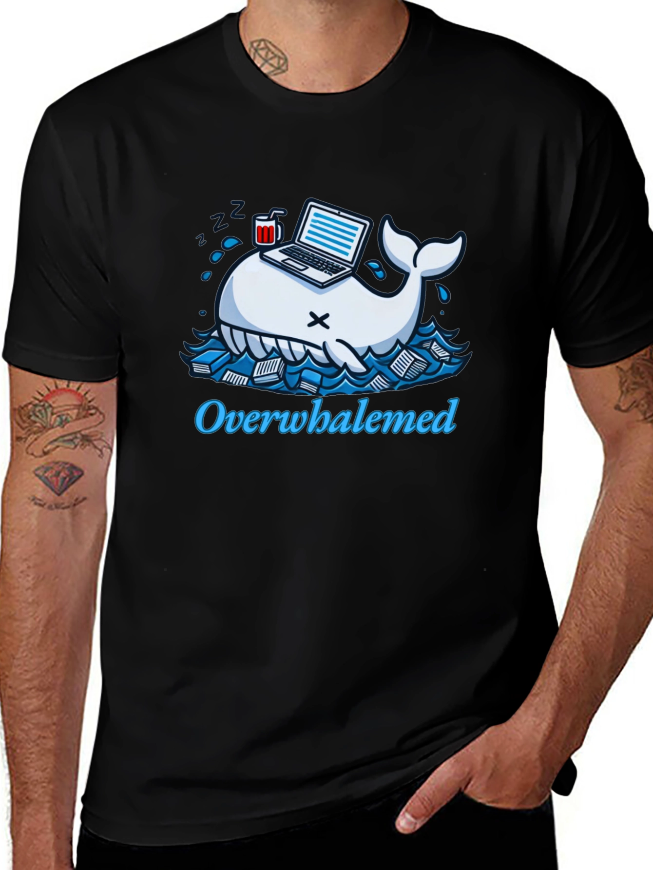 Overwhaledmed Funny T-Shirt