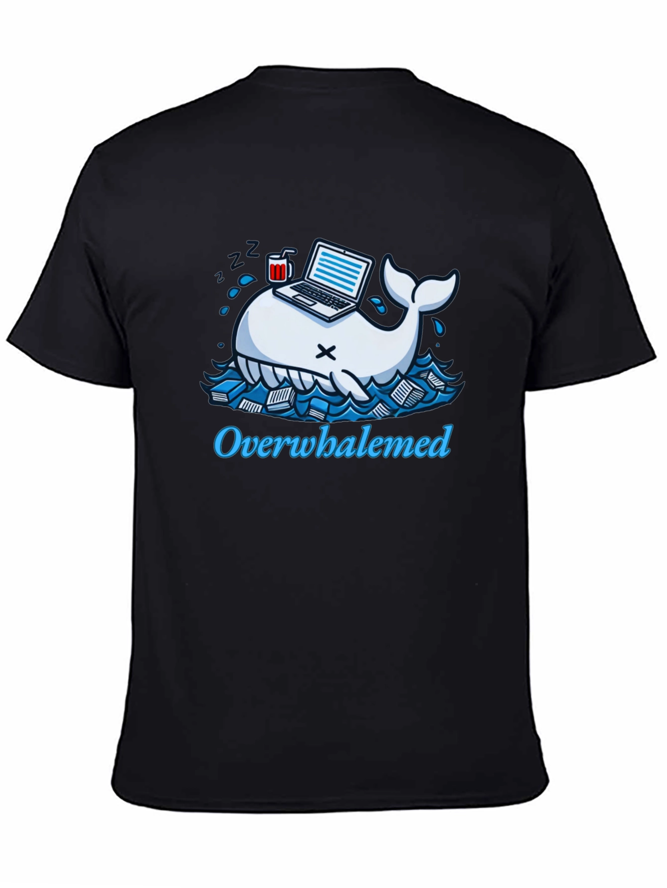 Overwhaledmed Funny T-Shirt