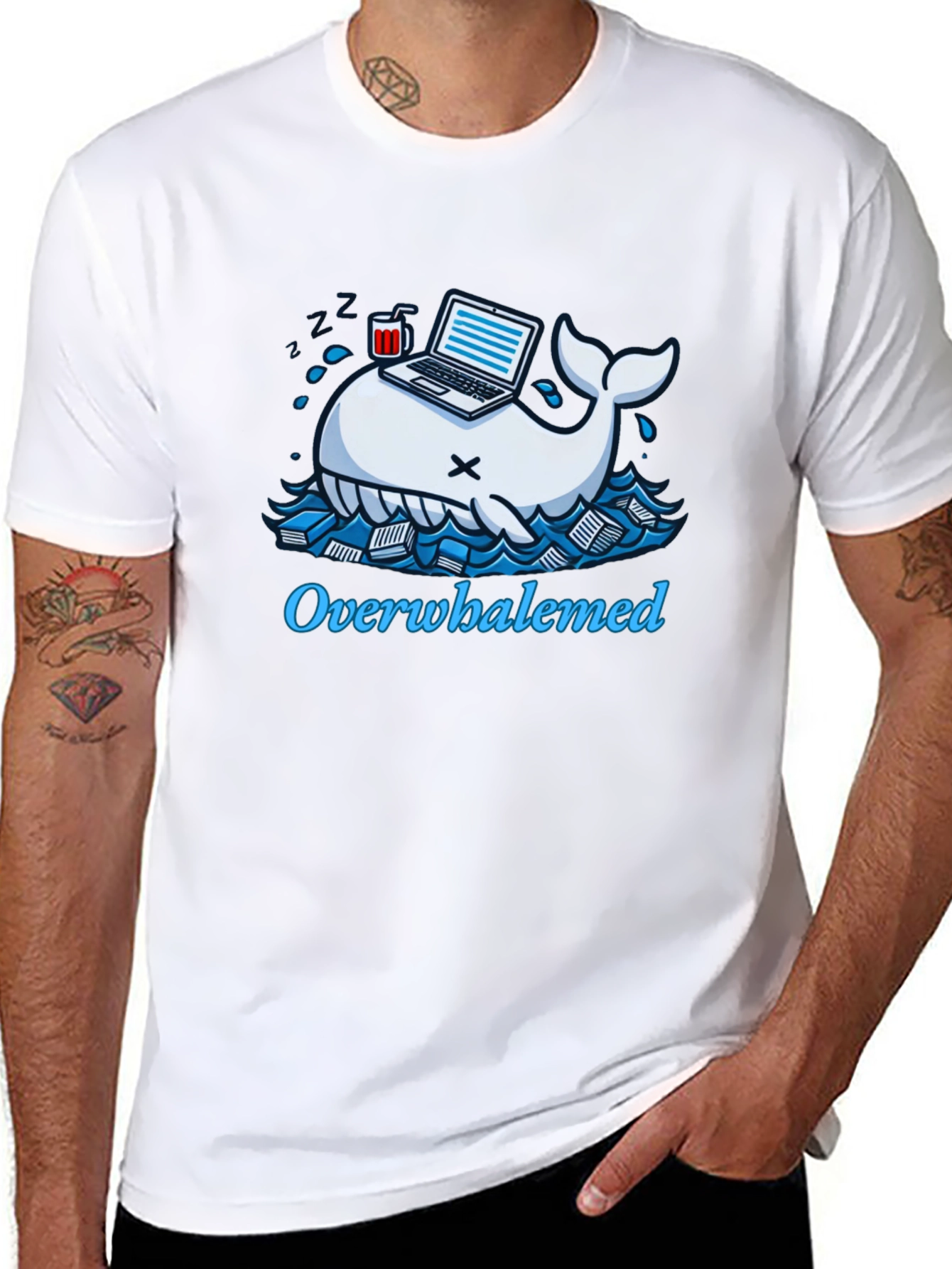 Overwhaledmed Funny T-Shirt