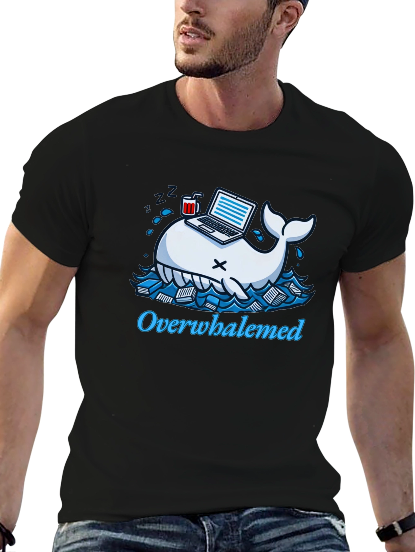 Overwhaledmed Funny T-Shirt