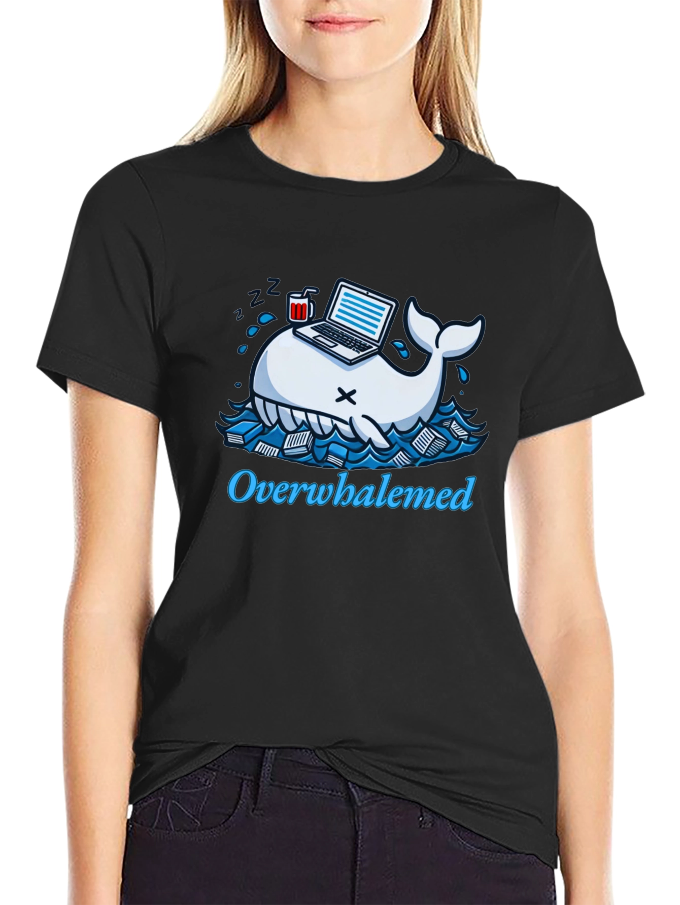 Overwhaledmed Funny T-Shirt