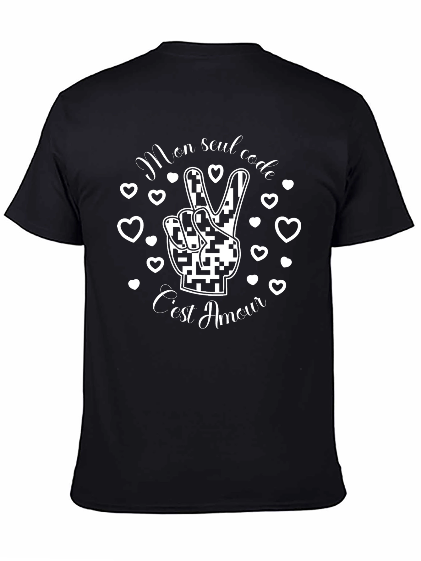 Mon Seul Code T-Shirt - Peace & Love Tee