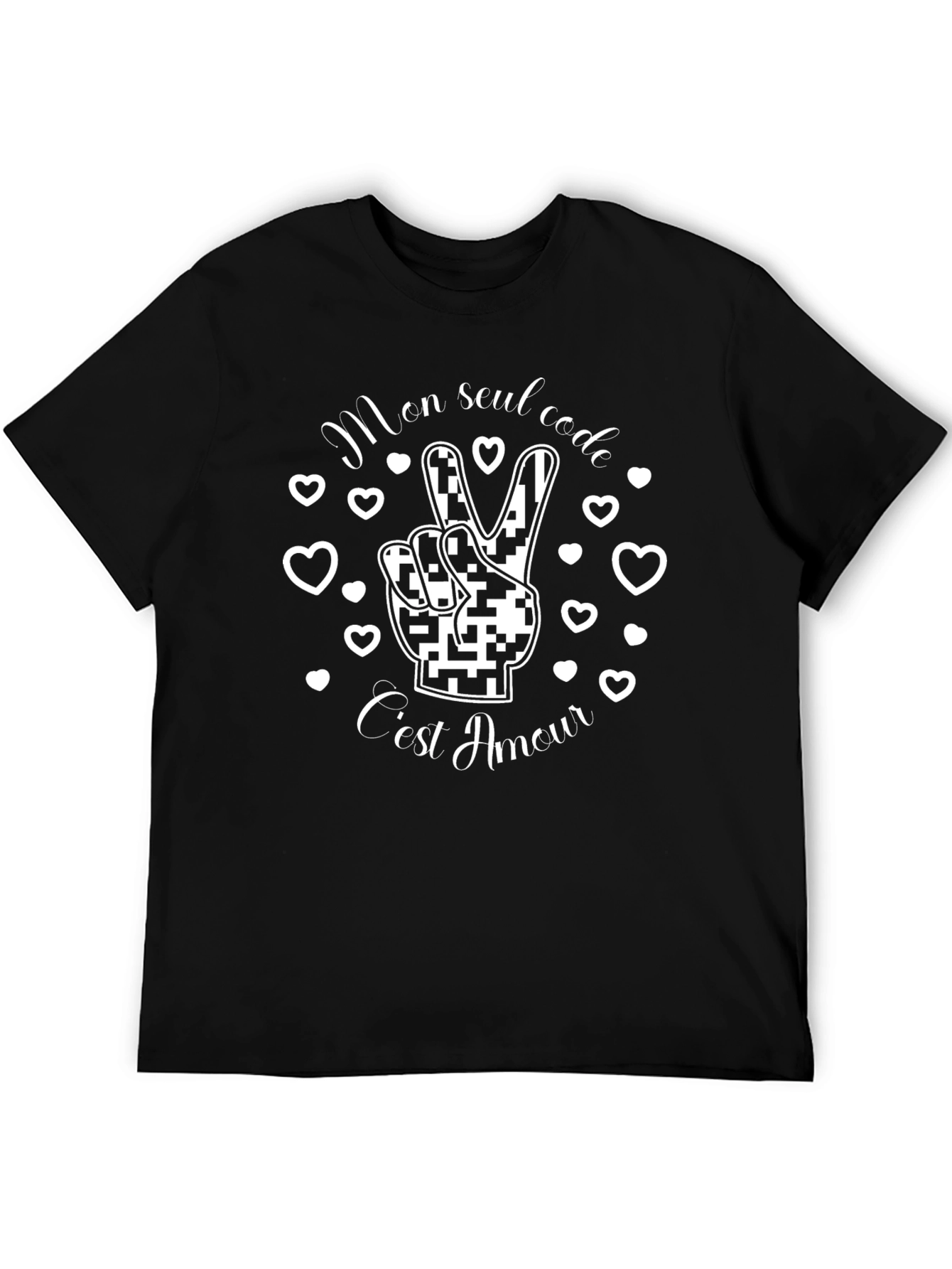 Mon Seul Code T-Shirt - Peace & Love Tee