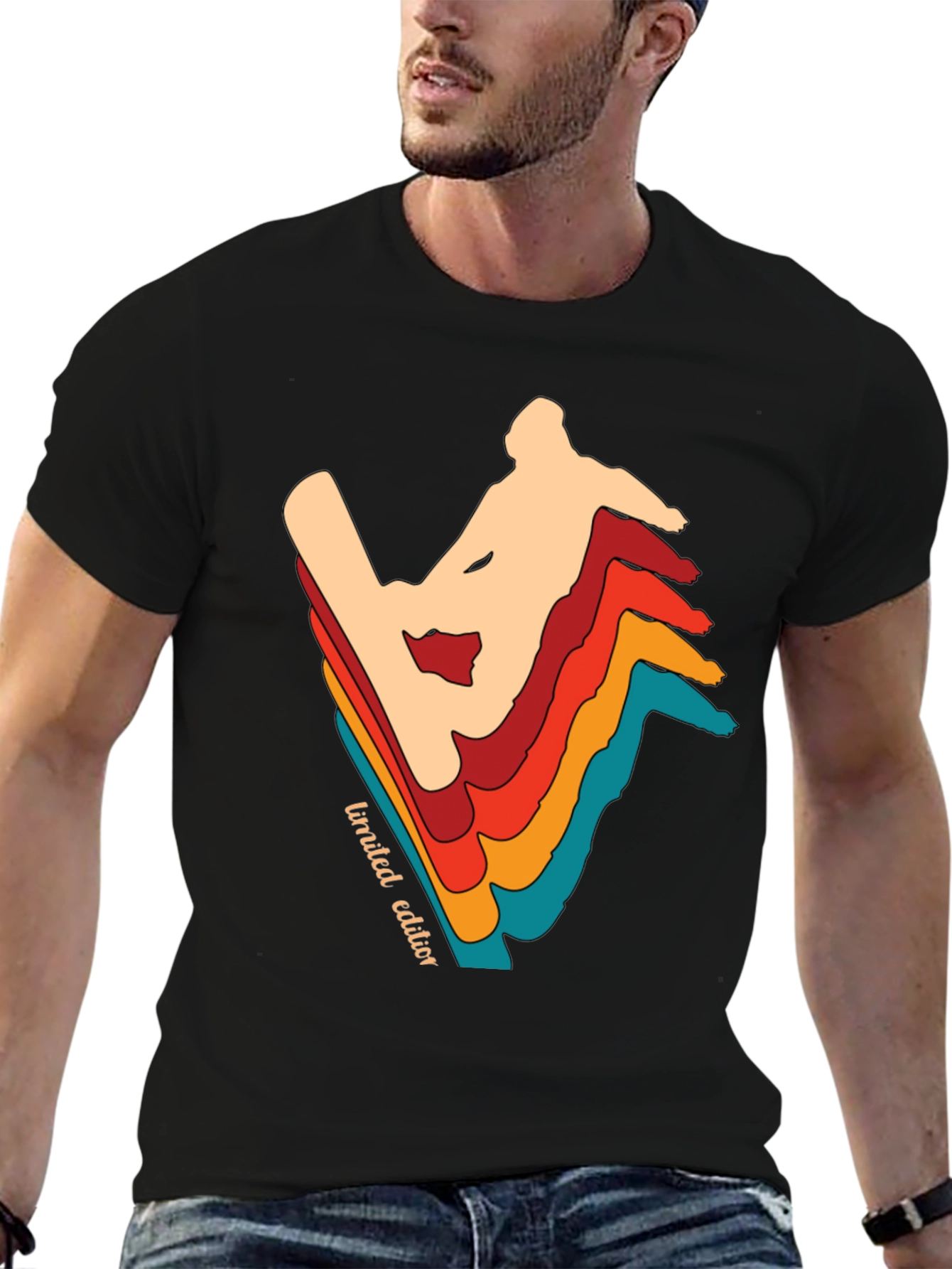 Retro Limited Edition Snowboarder Graphic Tee