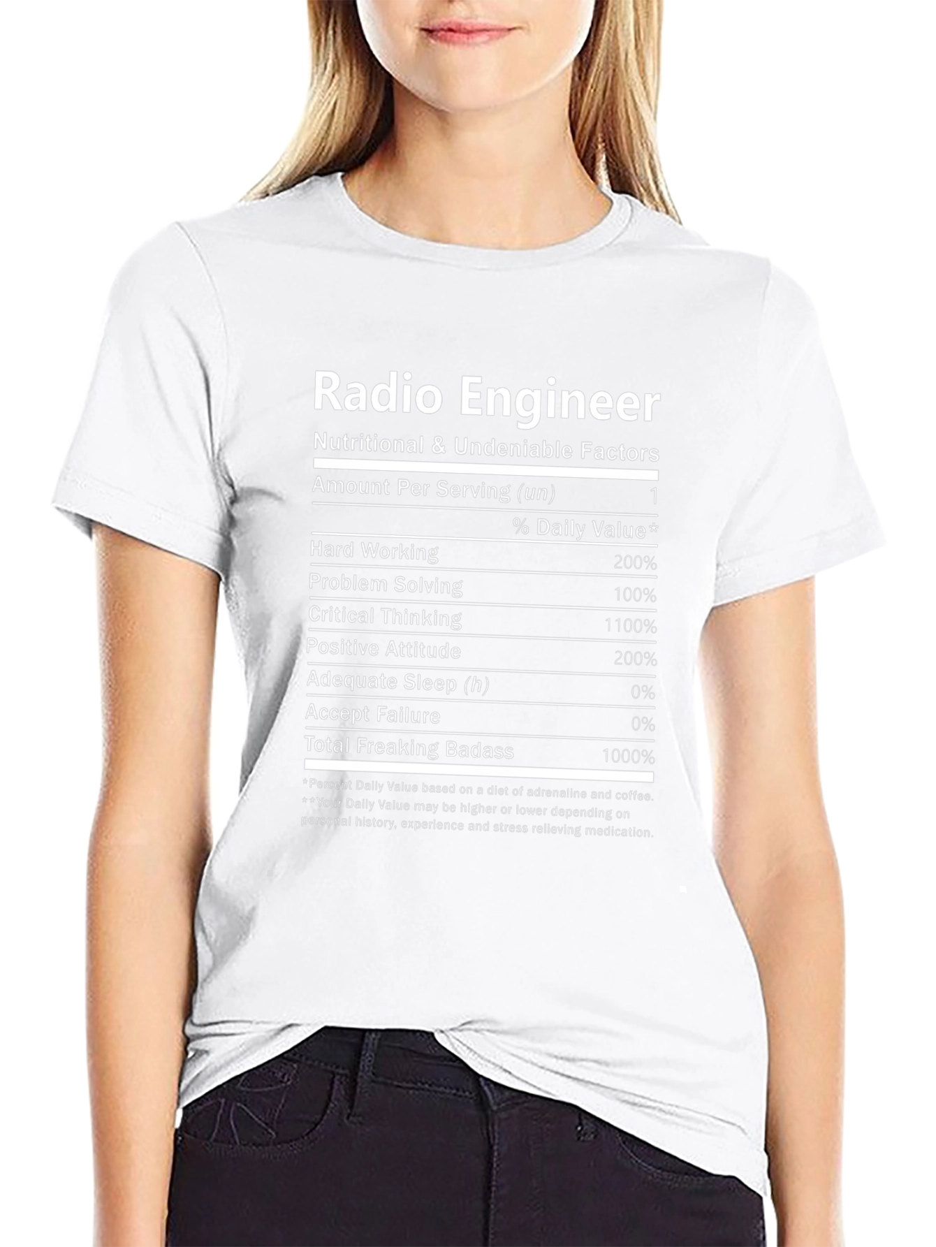 Radio Engineer Nutritional Facts T-Shirt