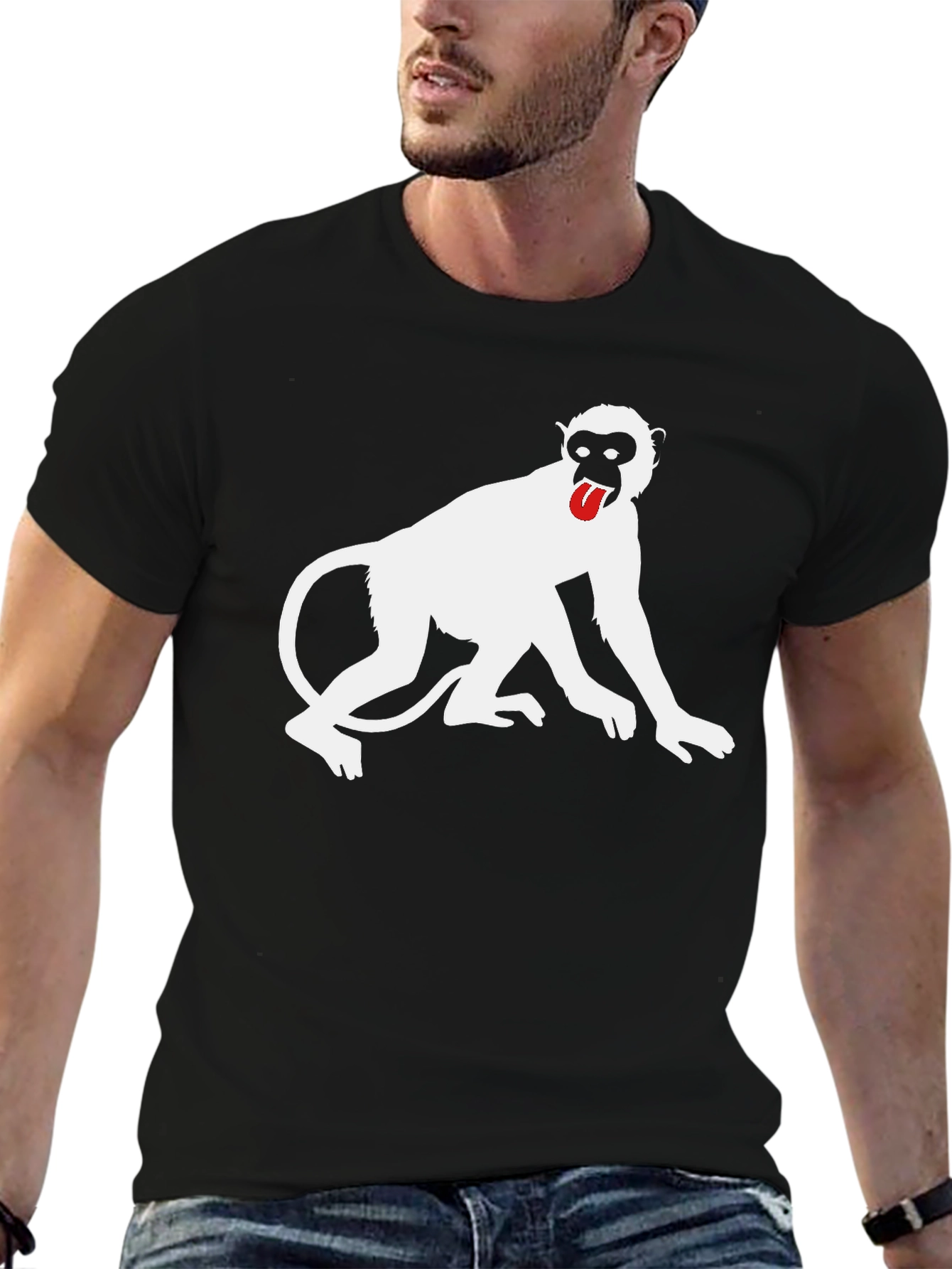 Monkey Graphic Tee - Black T-Shirt
