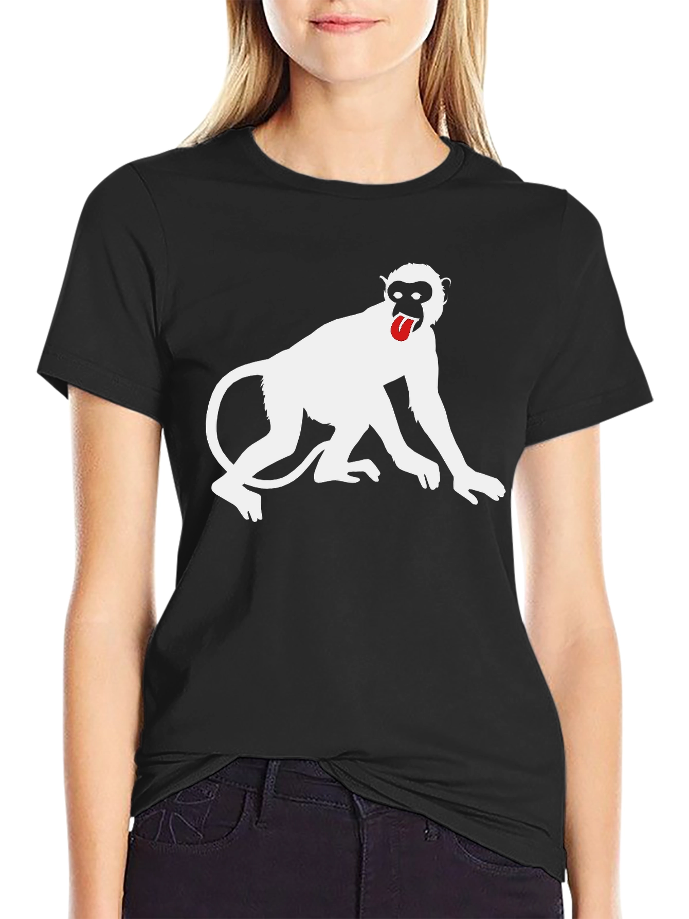 Monkey Graphic Tee - Black T-Shirt