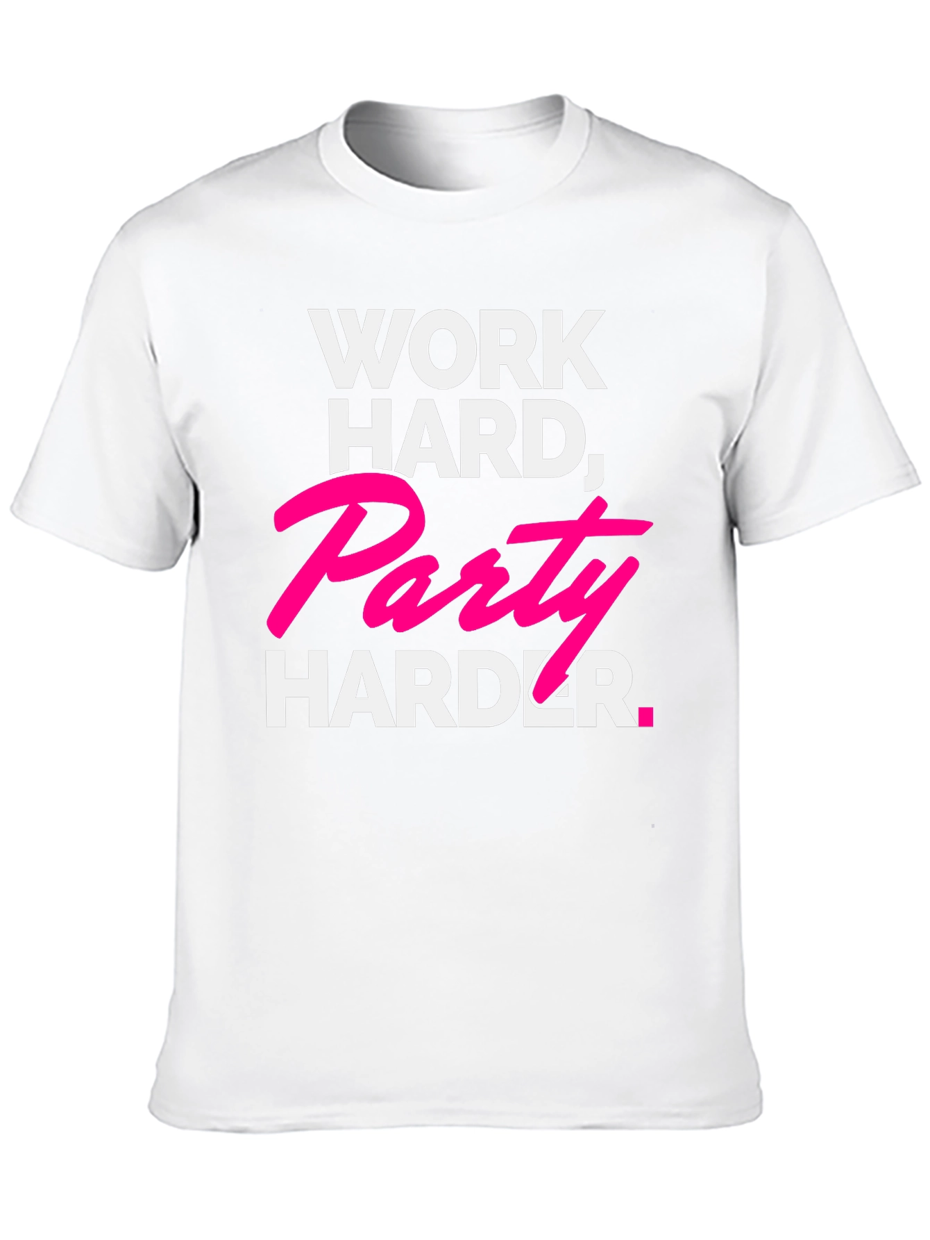 Work Hard Party Harder Black Graphic Tee