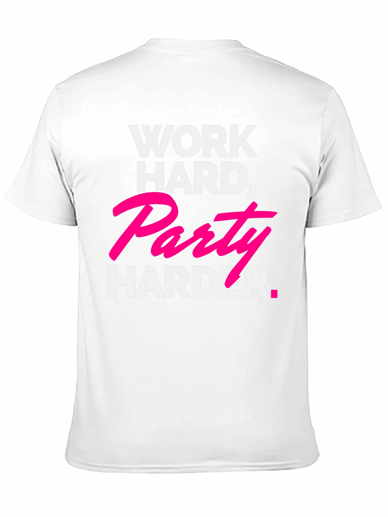 Work Hard Party Harder Black Graphic Tee