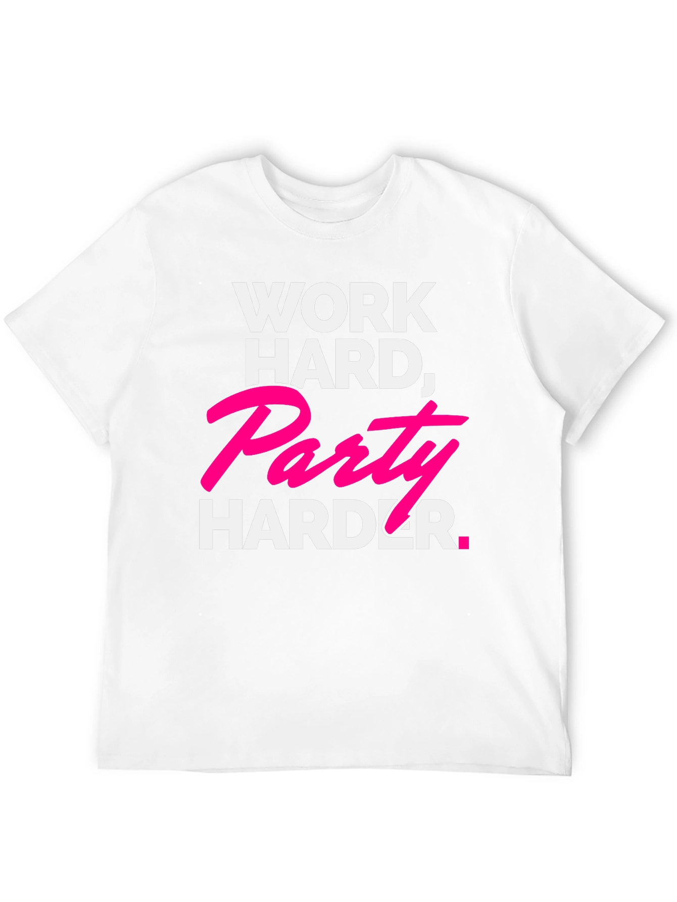 Work Hard Party Harder Black Graphic Tee