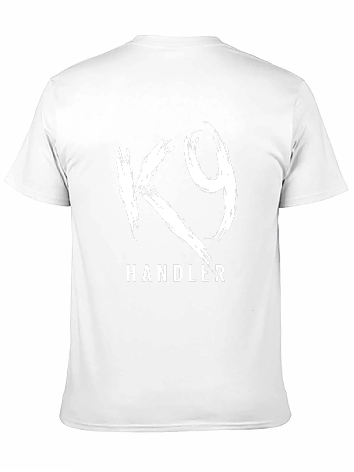 K9 Handler Graphic T-Shirt - Black Cotton Tee