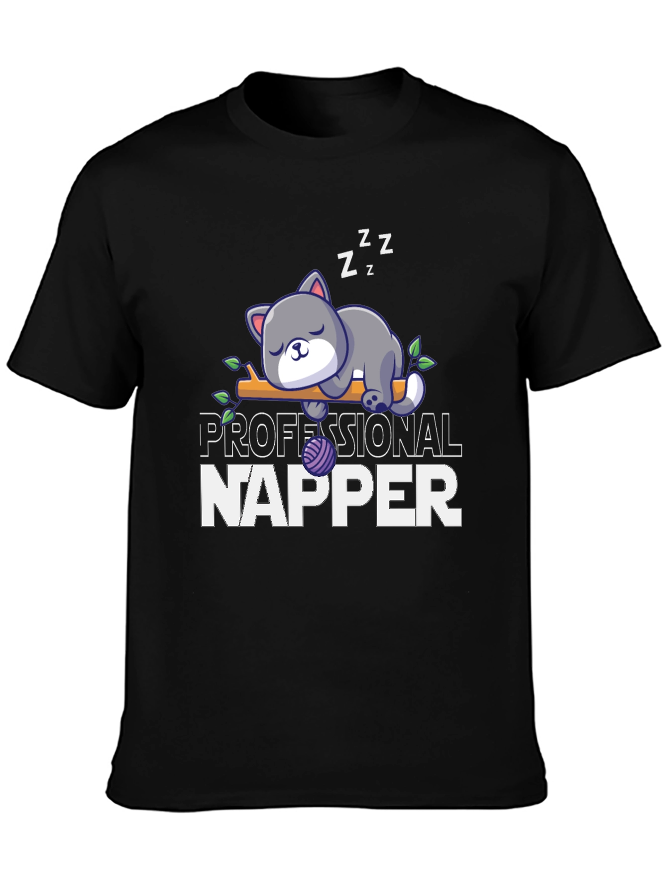 Professional Napper T-Shirt Cute Cat Tee