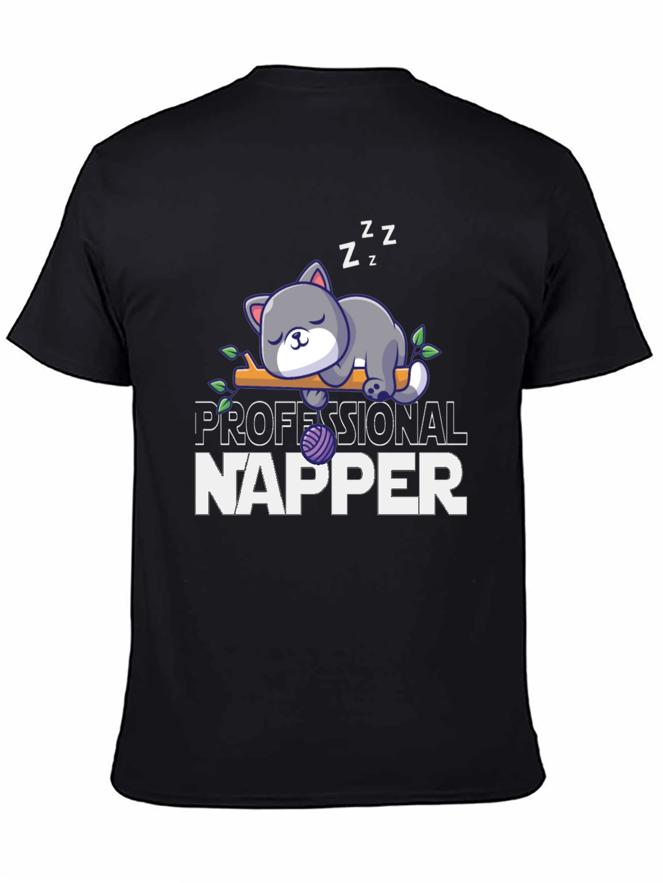 Professional Napper T-Shirt Cute Cat Tee