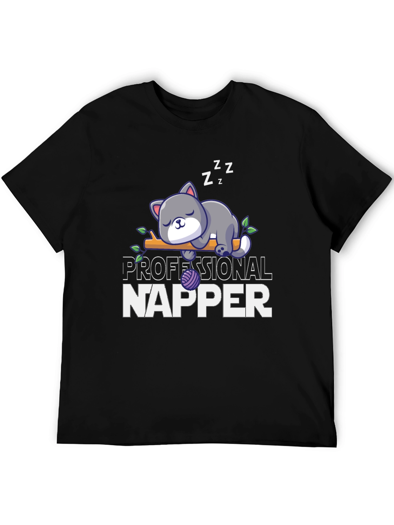 Professional Napper T-Shirt Cute Cat Tee