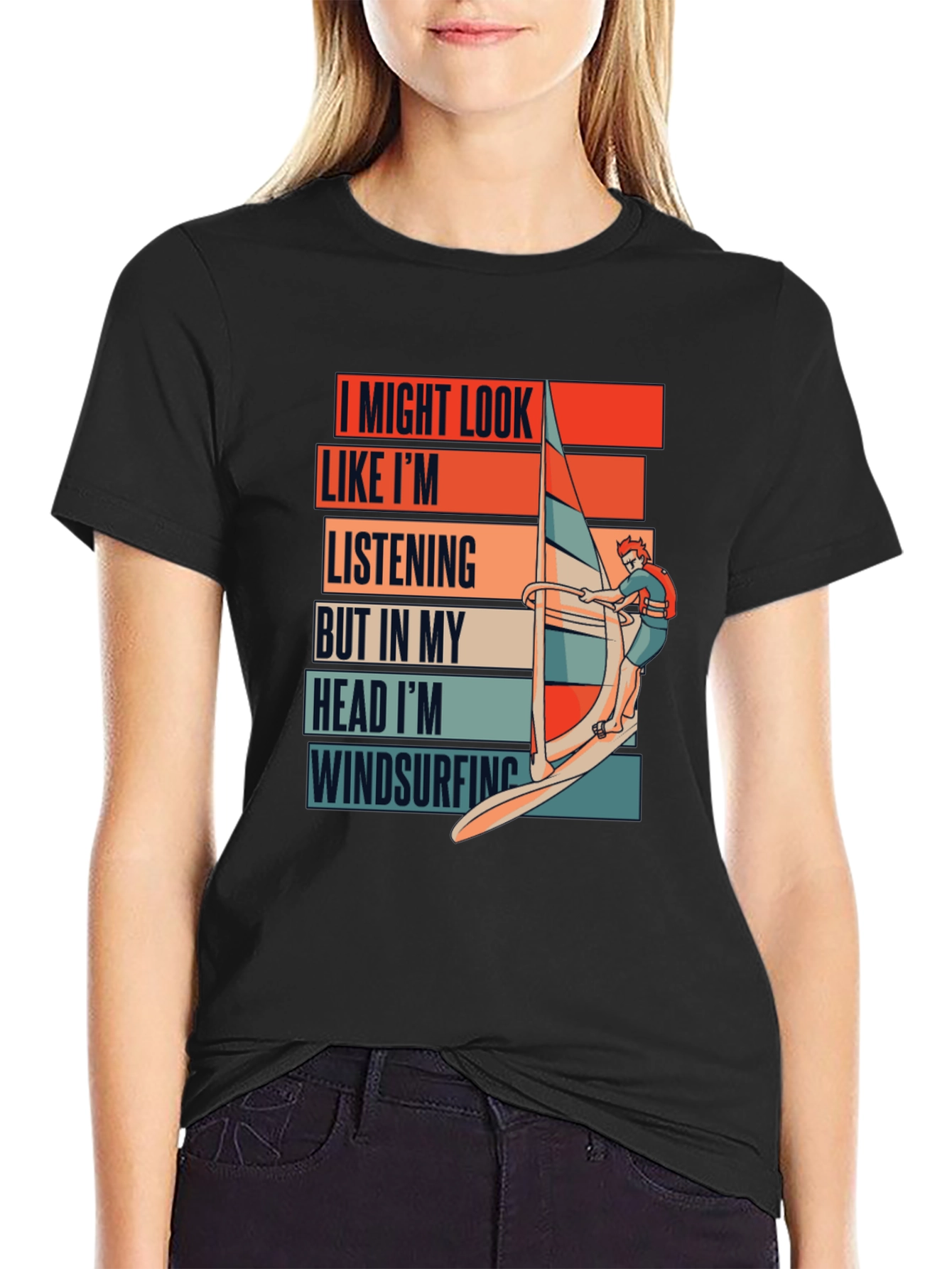 Windsurfing Mind T-Shirt - Funny Ocean Sports Tee