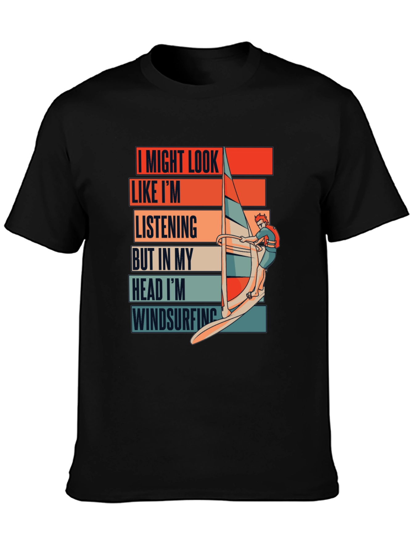 Windsurfing Mind T-Shirt - Funny Ocean Sports Tee