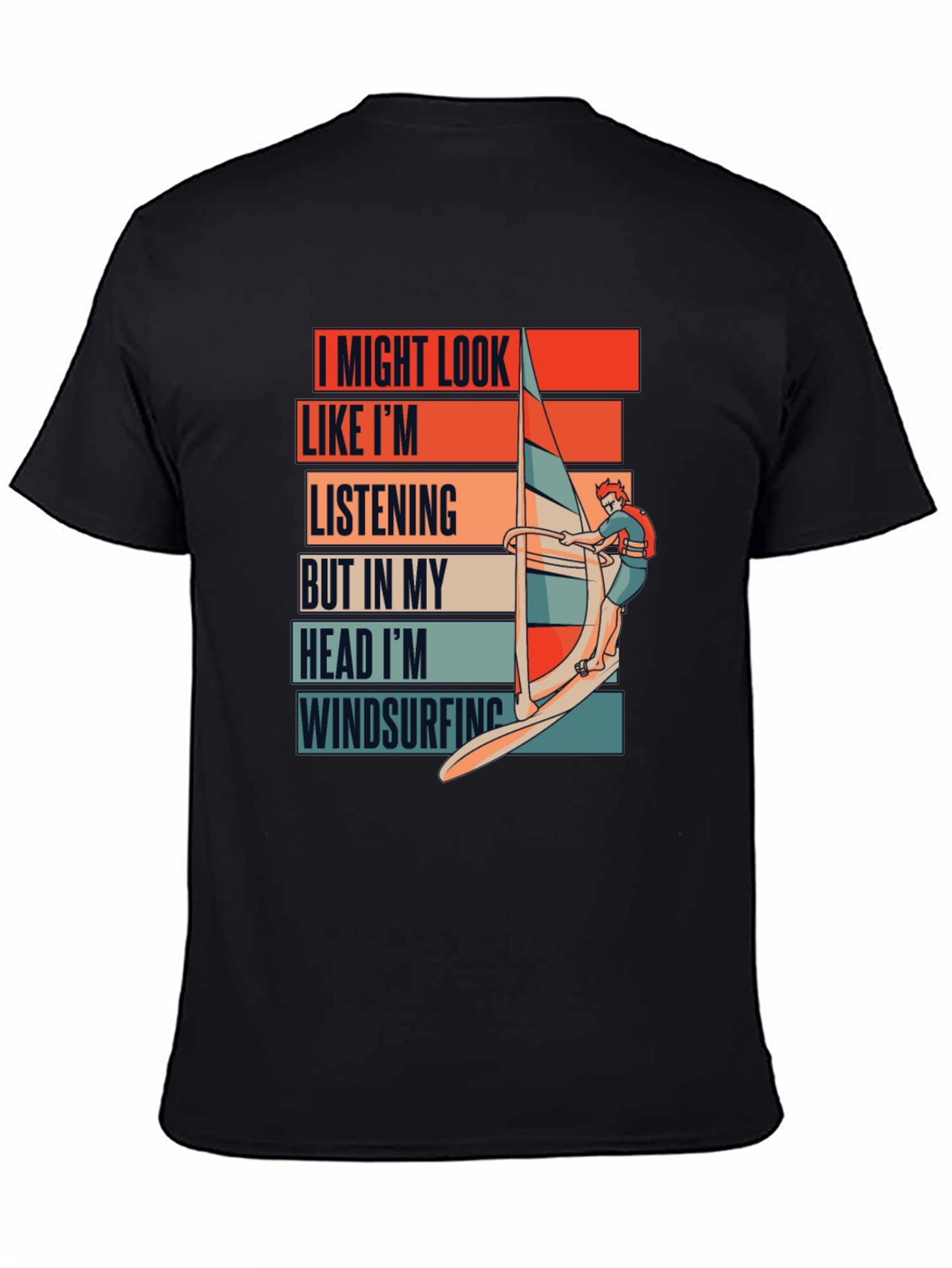 Windsurfing Mind T-Shirt - Funny Ocean Sports Tee