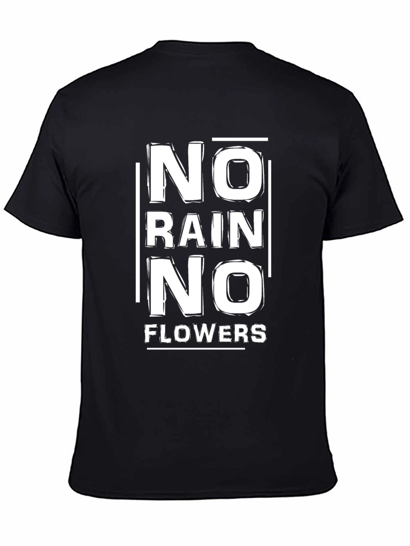 No Rain No Flowers Graphic Tee - Black