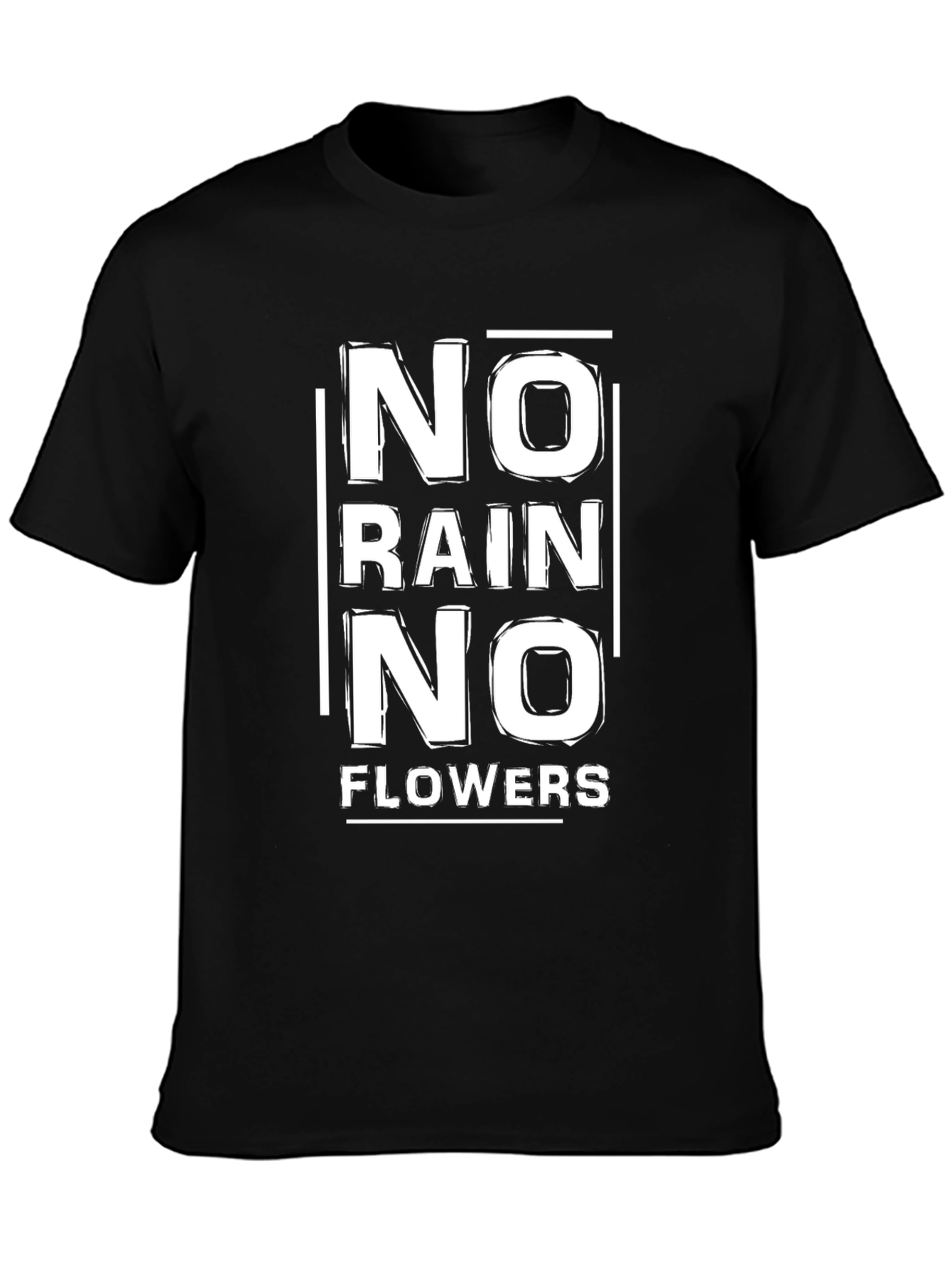 No Rain No Flowers Graphic Tee - Black