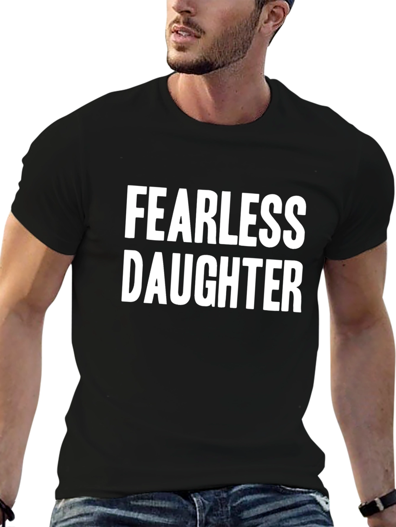 Fearless Daughter Graphic T-Shirt - Black