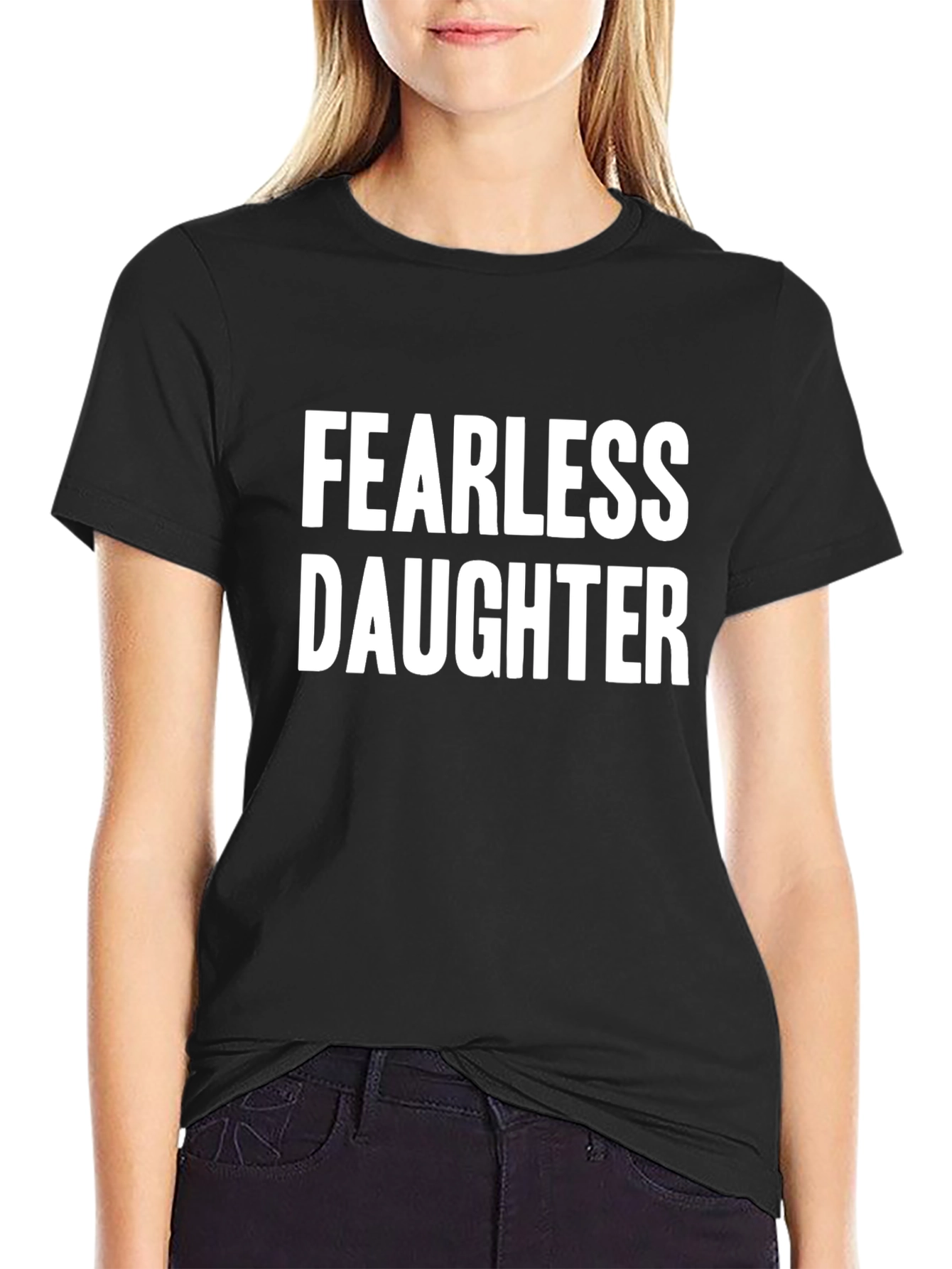 Fearless Daughter Graphic T-Shirt - Black