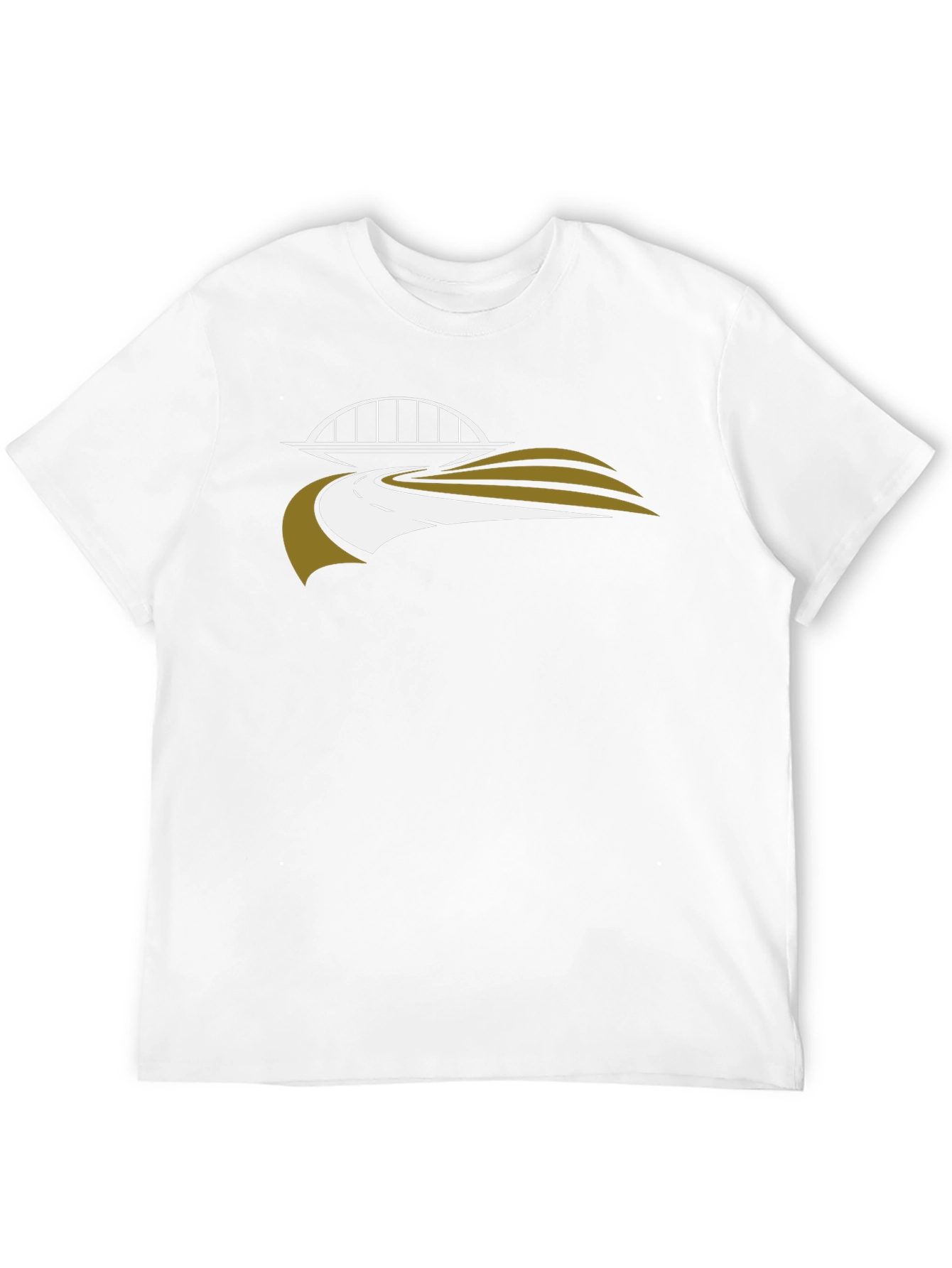 Bridge & Road Graphic Tee - Black Casual Shirt
