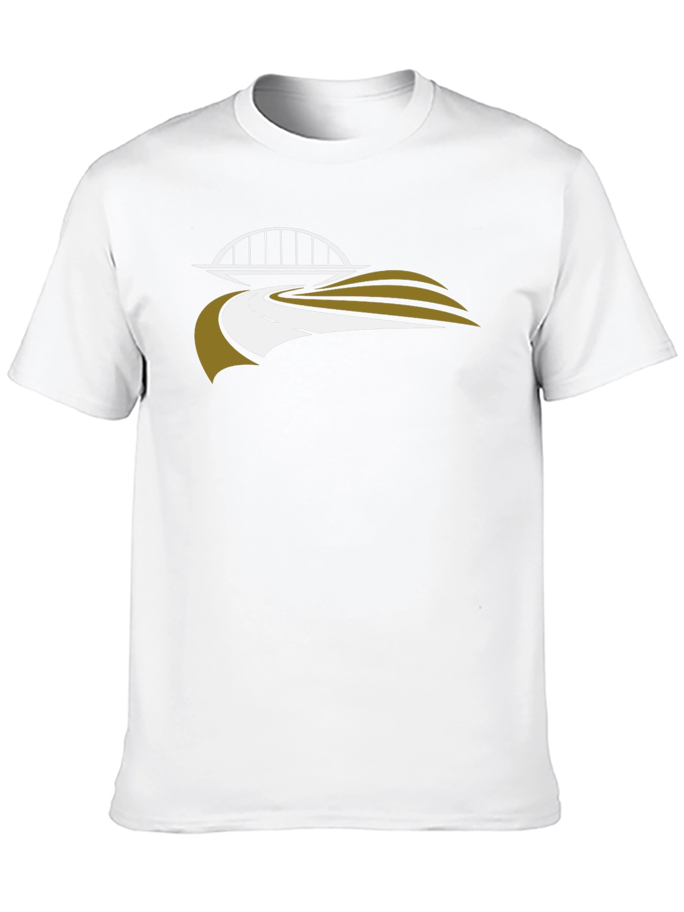 Bridge & Road Graphic Tee - Black Casual Shirt