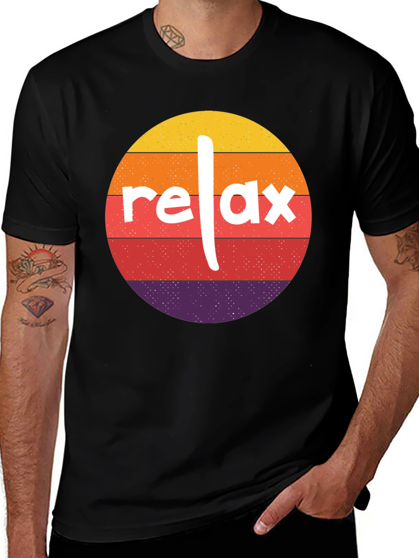 Relax Retro Sunset Tee