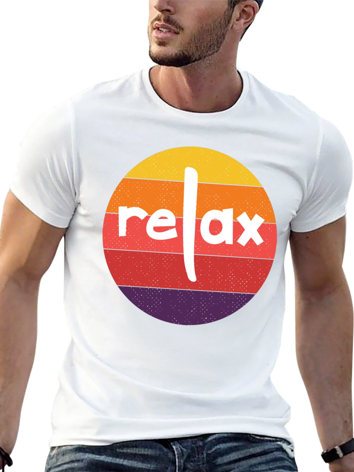 Relax Retro Sunset Tee