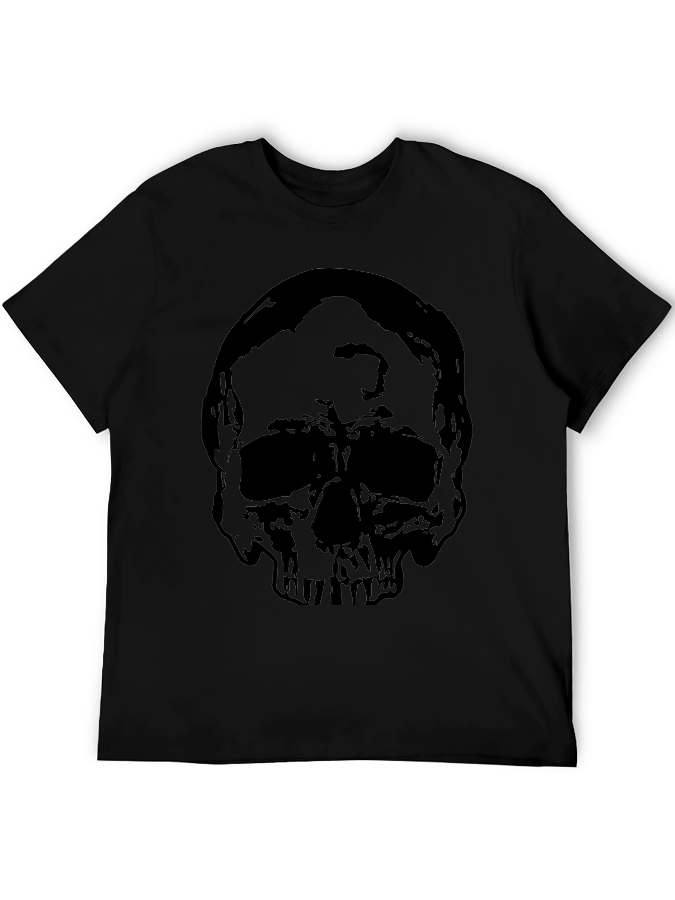 Skull Graphic Black T-Shirt for Men