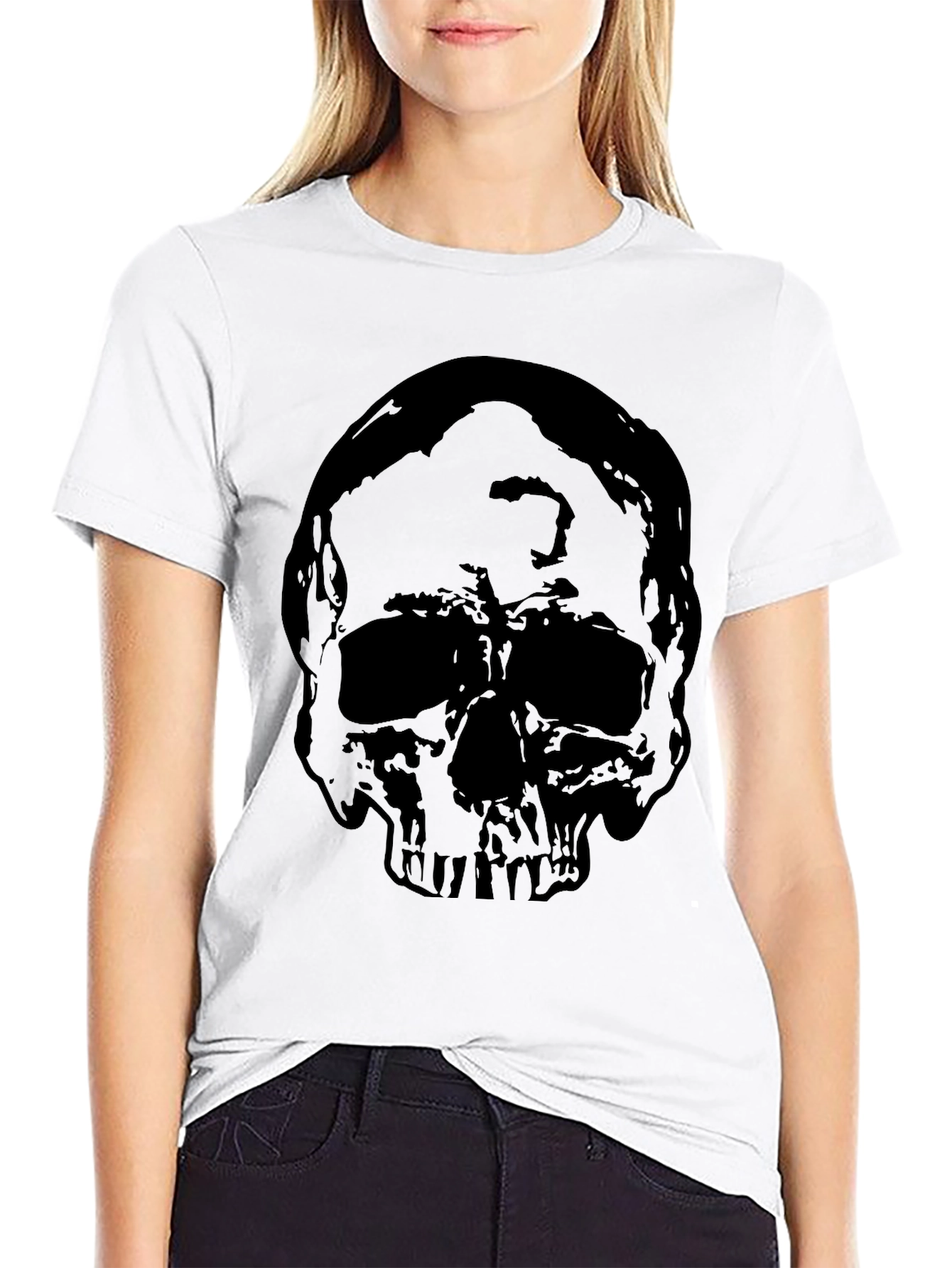 Skull Graphic Black T-Shirt for Men
