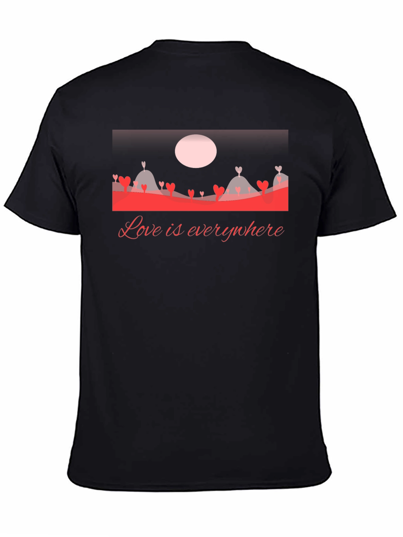 Love Everywhere Graphic T-Shirt - Black