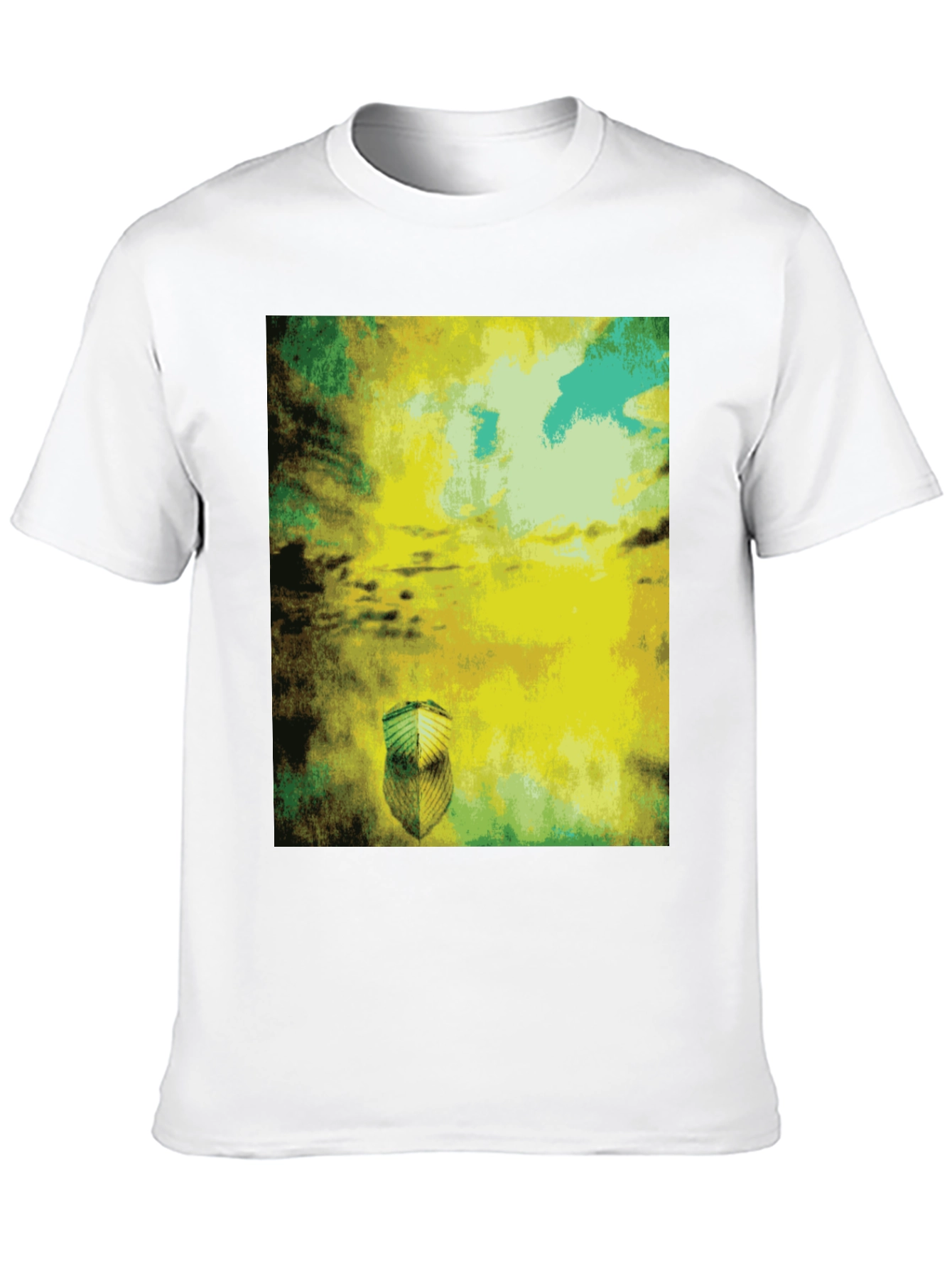 Abstract Art Graphic Print Black T-Shirt